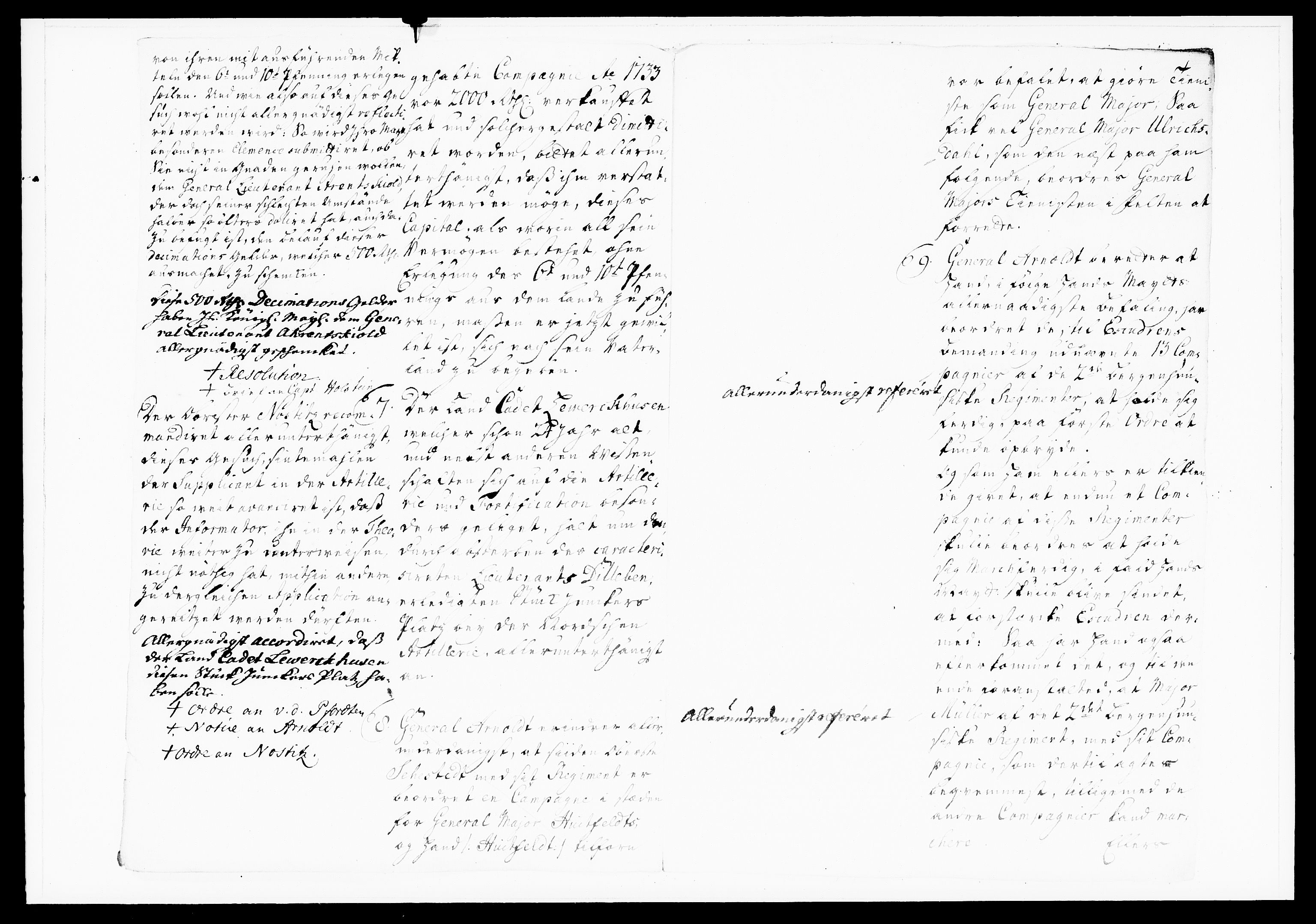 Krigskollegiet, Krigskancelliet, DRA/A-0006/-/1176-1181: Refererede sager, 1743, p. 140