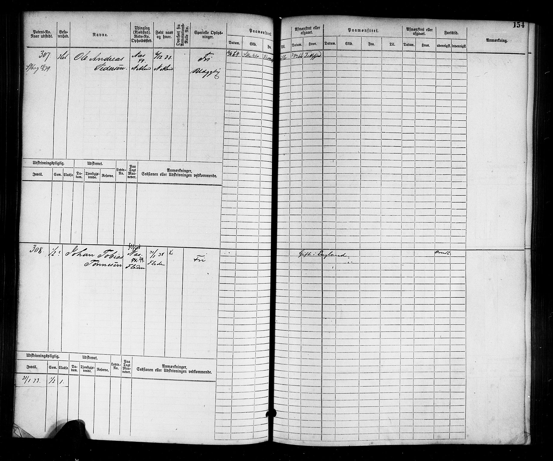 Flekkefjord mønstringskrets, AV/SAK-2031-0018/F/Fb/L0001: Hovedrulle nr 1-764, N-4, 1868-1900, p. 158