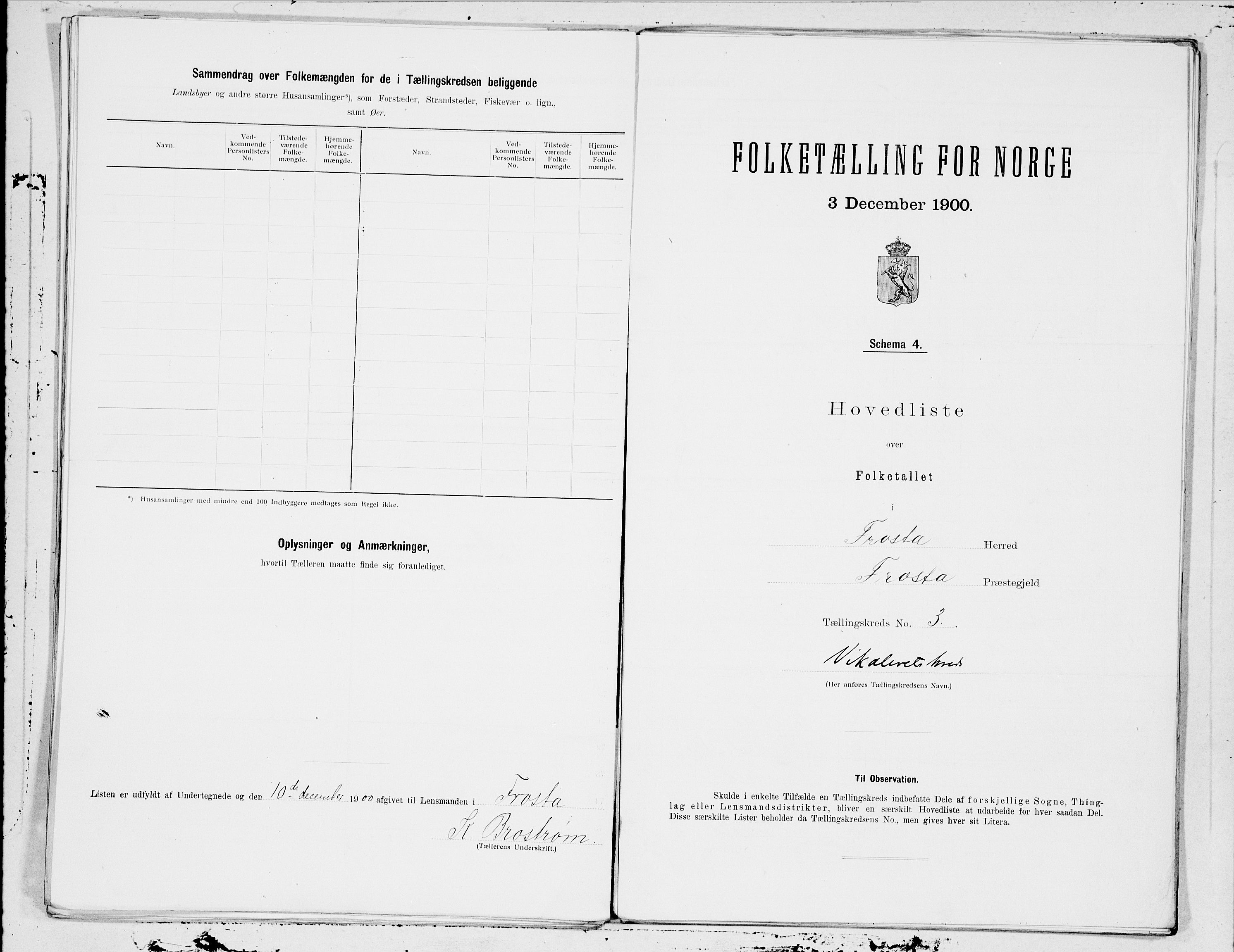 SAT, 1900 census for Frosta, 1900, p. 6