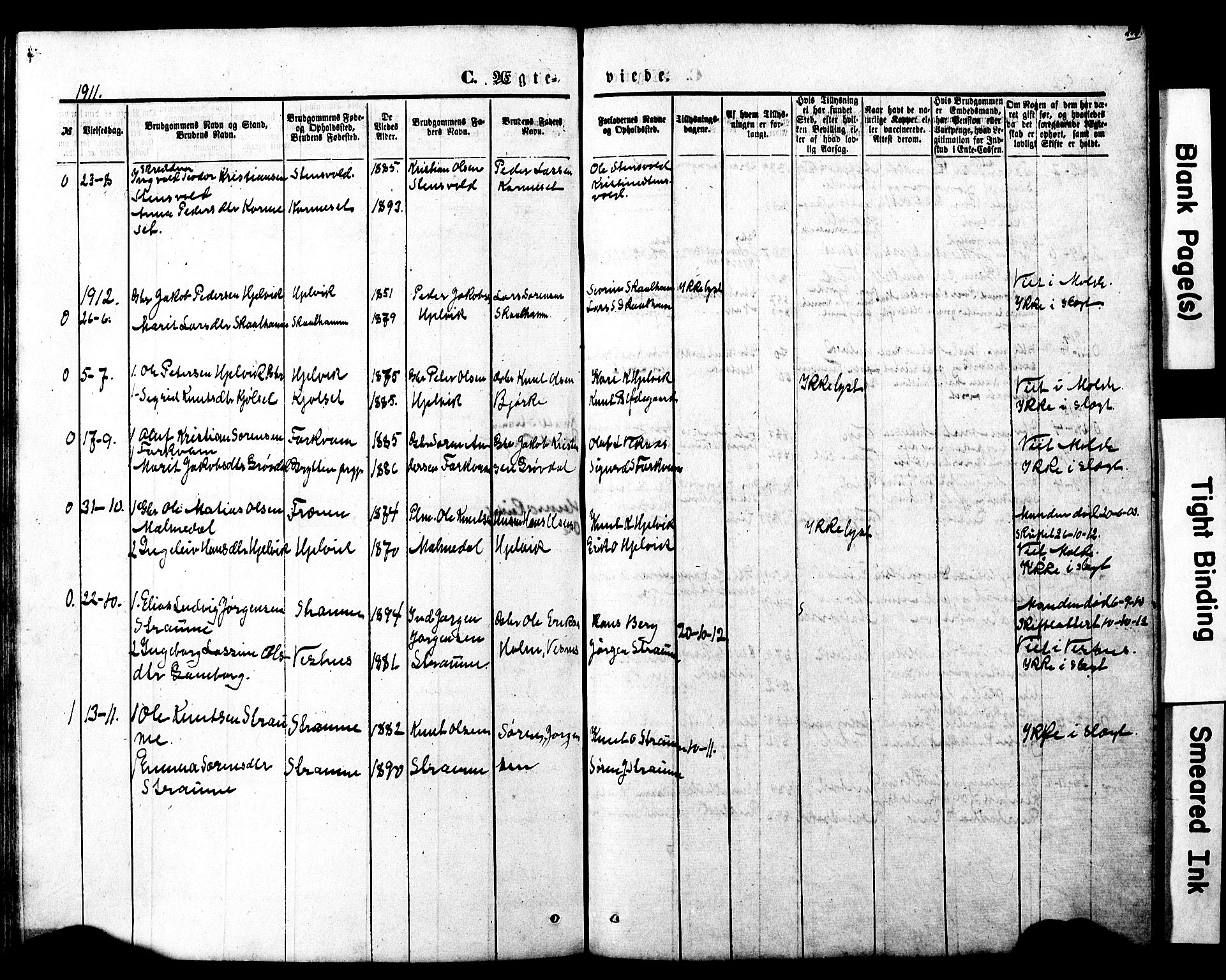 Ministerialprotokoller, klokkerbøker og fødselsregistre - Møre og Romsdal, SAT/A-1454/550/L0618: Parish register (copy) no. 550C01, 1870-1927, p. 202