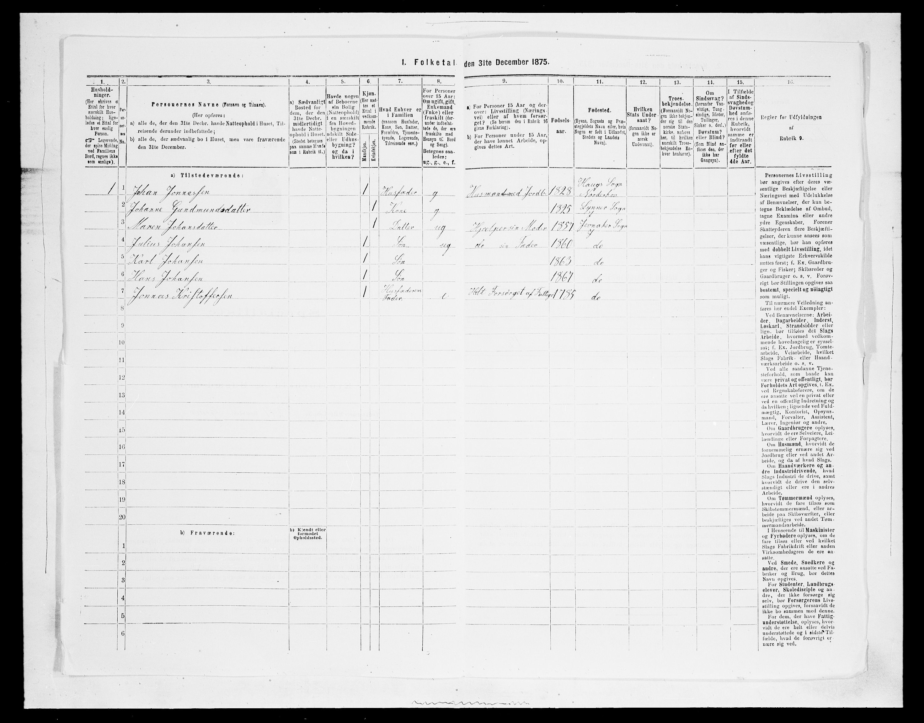 SAH, 1875 census for 0532P Jevnaker, 1875, p. 1684