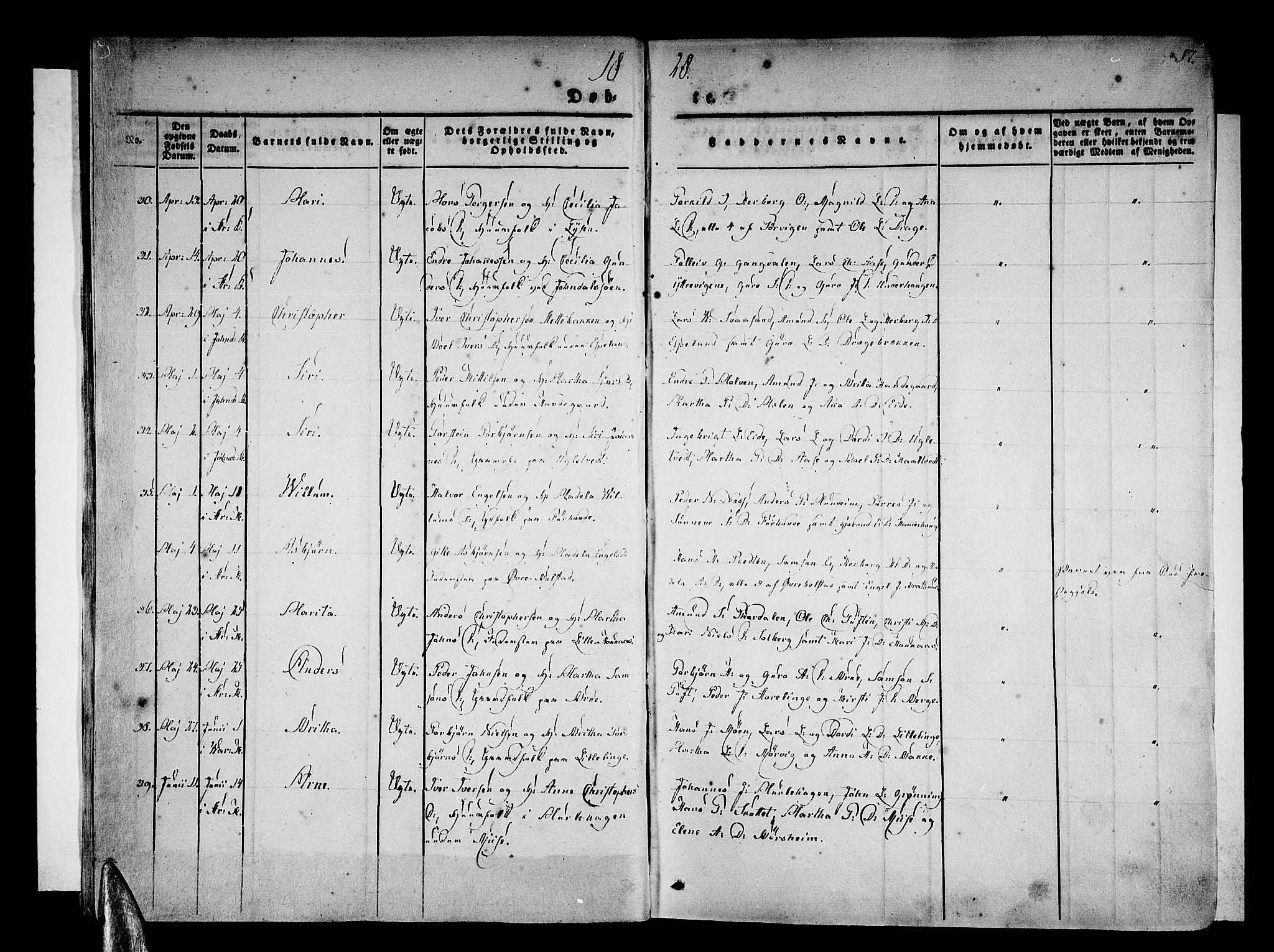 Strandebarm sokneprestembete, SAB/A-78401/H/Haa: Parish register (official) no. A 6, 1826-1843, p. 17