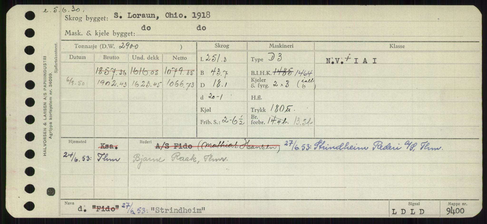 Sjøfartsdirektoratet med forløpere, Skipsmålingen, RA/S-1627/H/Hb/L0004: Fartøy, O-S, p. 469