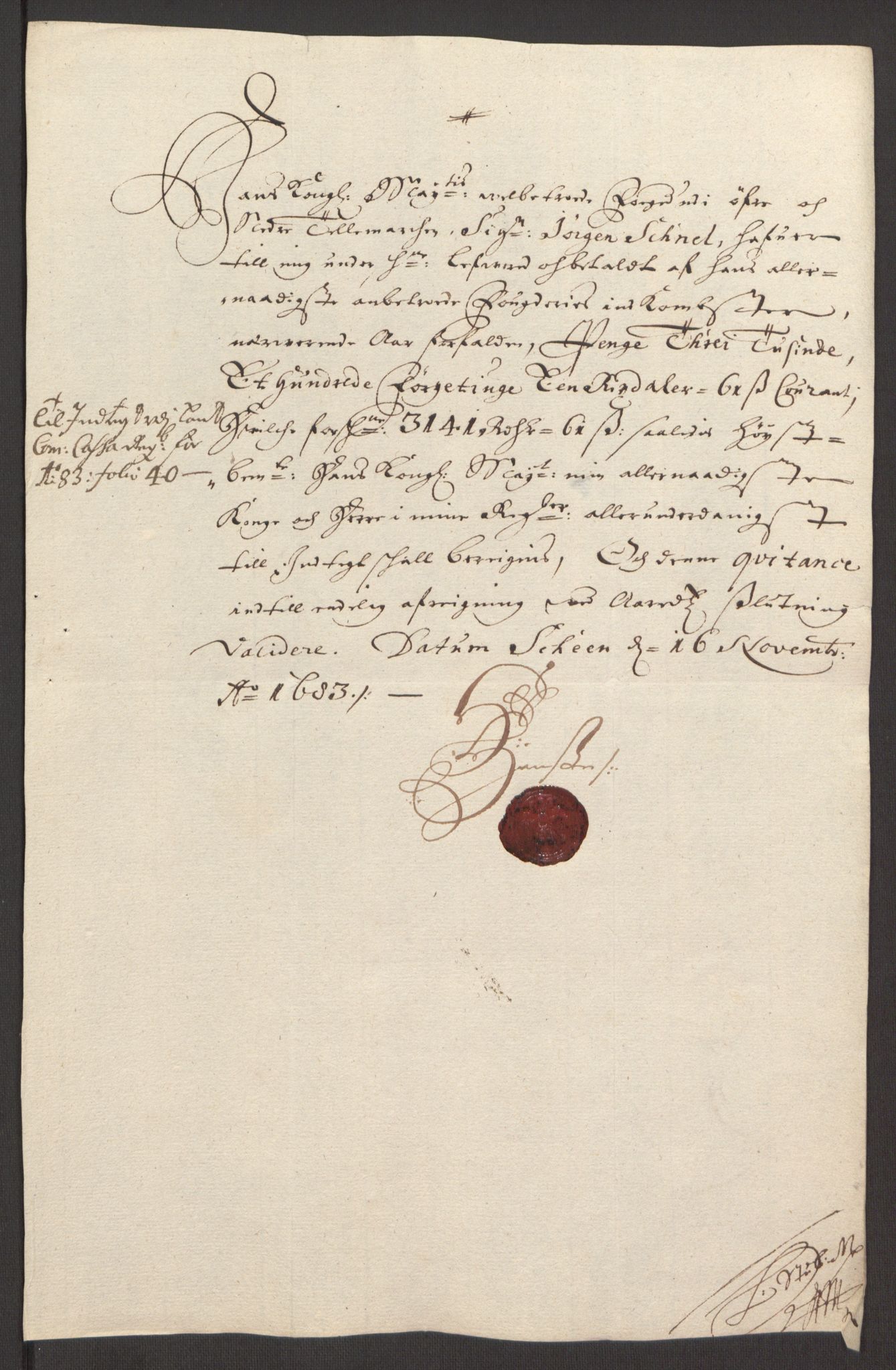 Rentekammeret inntil 1814, Reviderte regnskaper, Fogderegnskap, AV/RA-EA-4092/R35/L2080: Fogderegnskap Øvre og Nedre Telemark, 1680-1684, p. 23