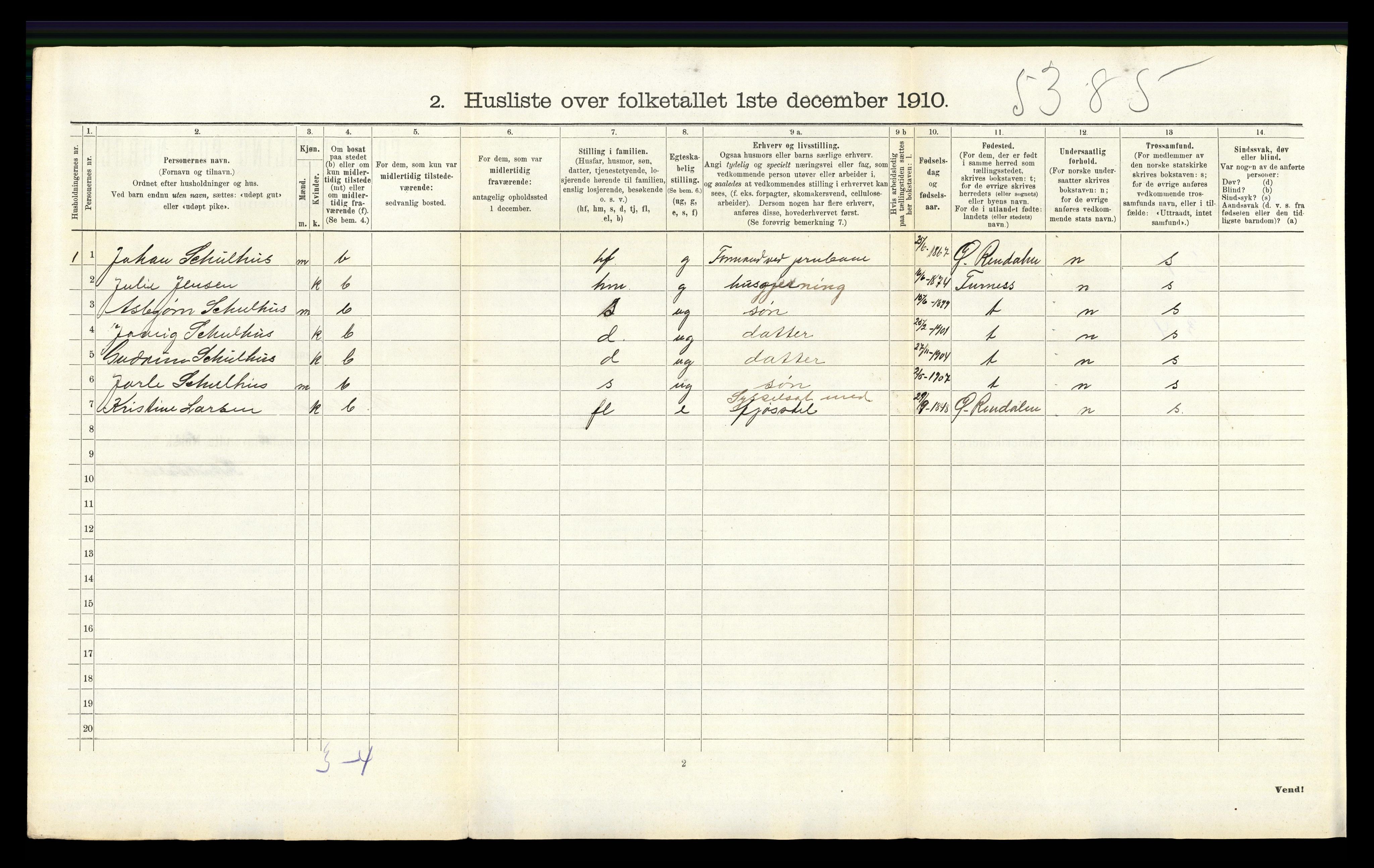 RA, 1910 census for Stor-Elvdal, 1910, p. 1130