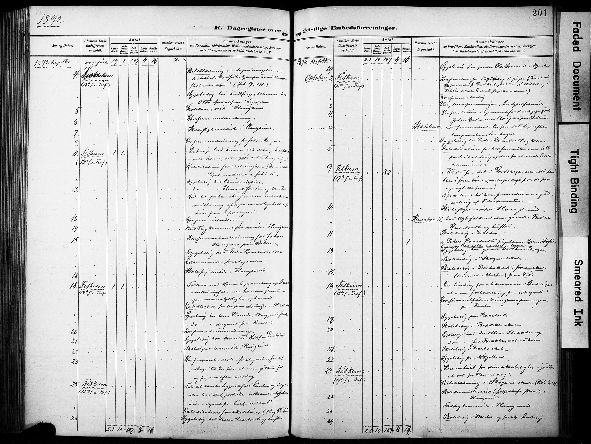 Fiskum kirkebøker, SAKO/A-15/F/Fa/L0003: Parish register (official) no. 3, 1890-1905, p. 201