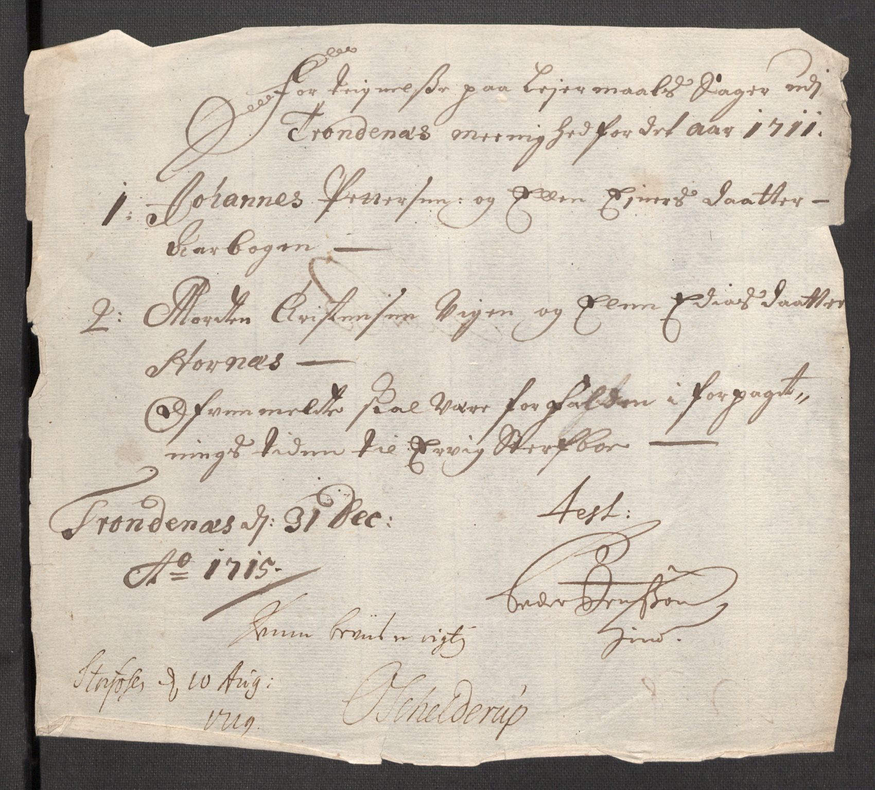 Rentekammeret inntil 1814, Reviderte regnskaper, Fogderegnskap, AV/RA-EA-4092/R68/L4758: Fogderegnskap Senja og Troms, 1711-1712, p. 79