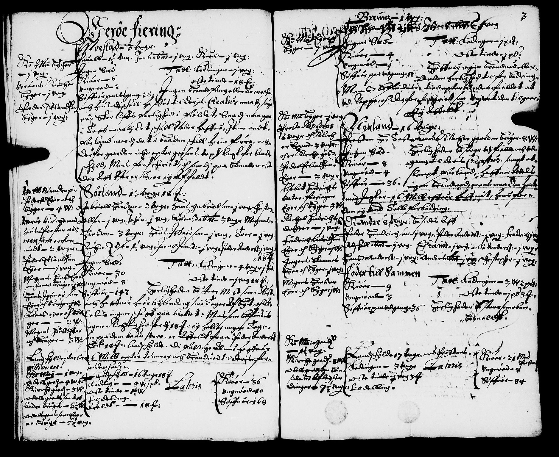 Rentekammeret inntil 1814, Realistisk ordnet avdeling, AV/RA-EA-4070/N/Nb/Nba/L0057: Lofoten fogderi, 1667, p. 2b-3a