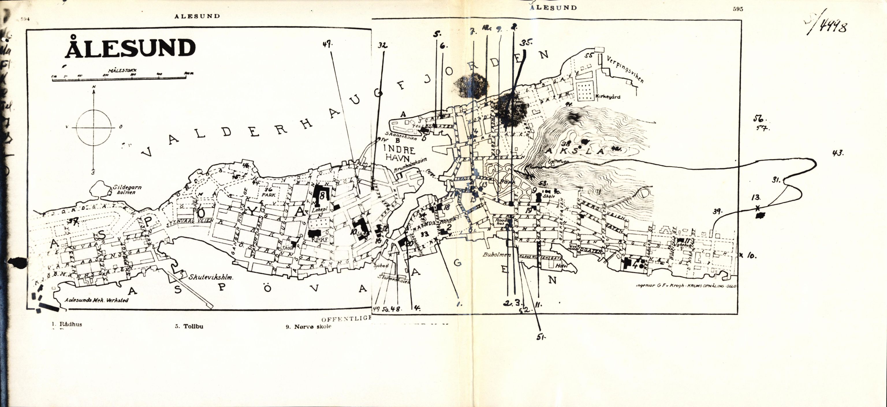 Forsvaret, Forsvarets overkommando II, AV/RA-RAFA-3915/D/Dd/L0008: Minefields. Prohibited Areas. Airfields, 1944, p. 100