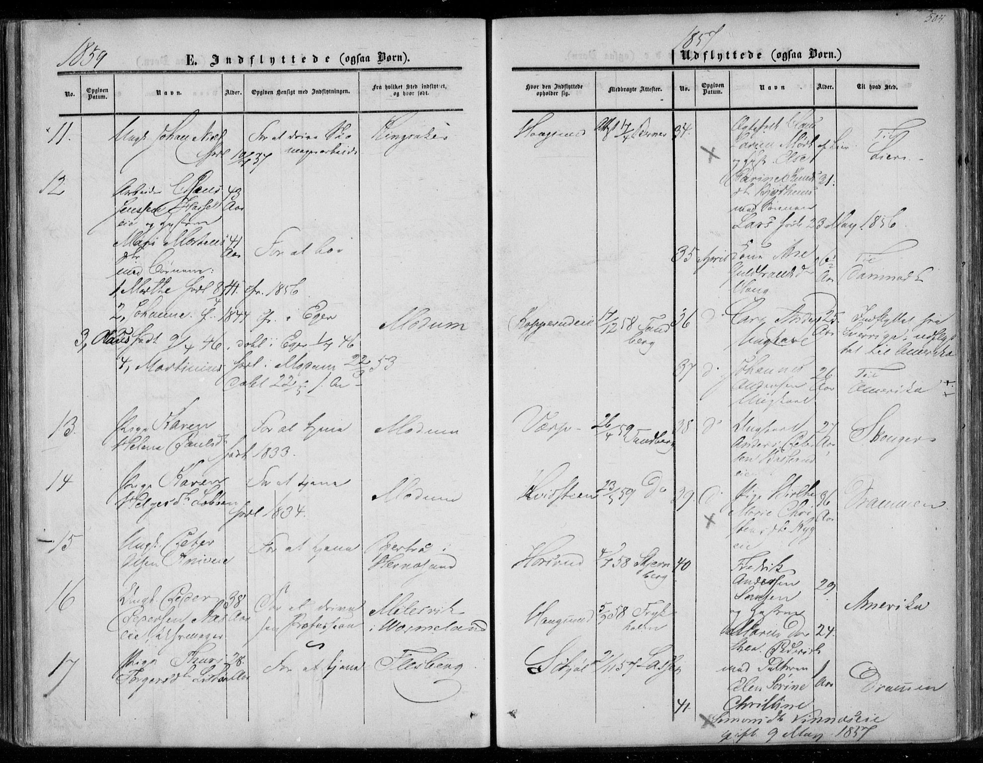 Eiker kirkebøker, SAKO/A-4/F/Fa/L0015b: Parish register (official) no. I 15B, 1854-1860, p. 504