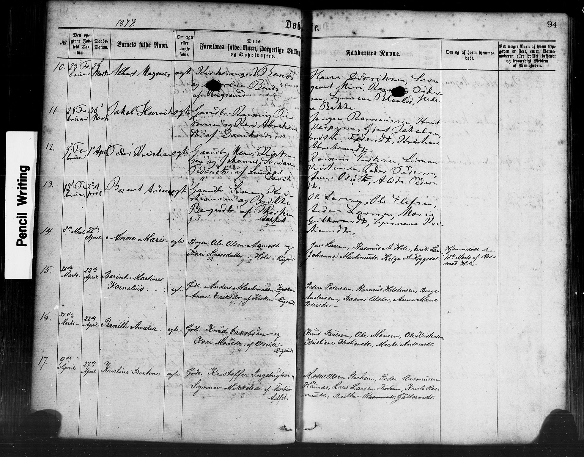 Davik sokneprestembete, AV/SAB-A-79701/H/Haa/Haaa/L0006: Parish register (official) no. A 6, 1867-1881, p. 94