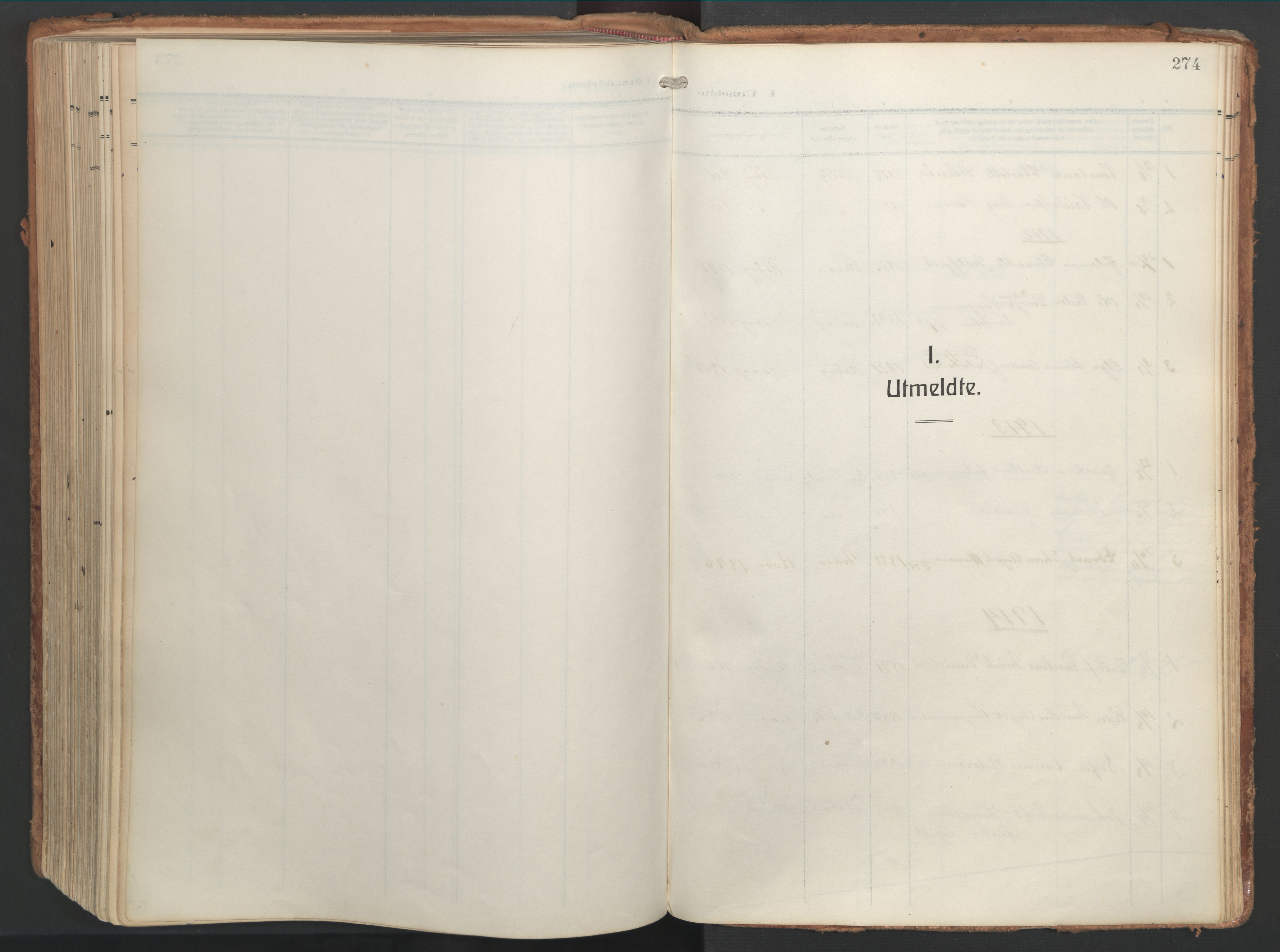 Ministerialprotokoller, klokkerbøker og fødselsregistre - Nordland, SAT/A-1459/841/L0614: Parish register (official) no. 841A17, 1911-1925, p. 274