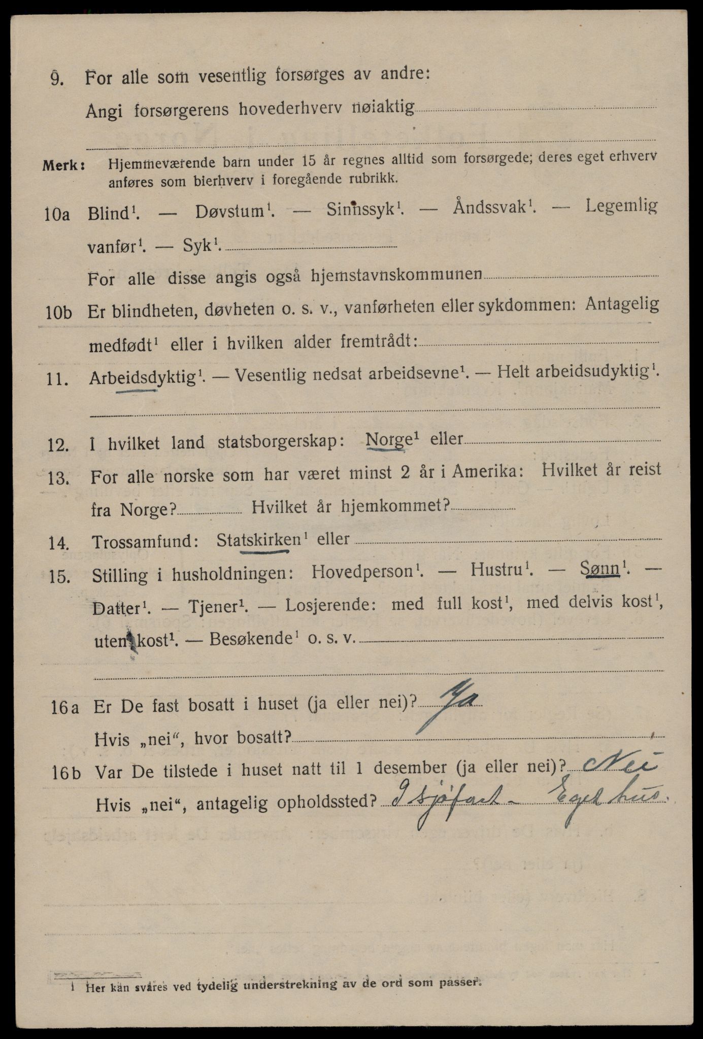 SAST, 1920 census for Stavanger, 1920, p. 47081