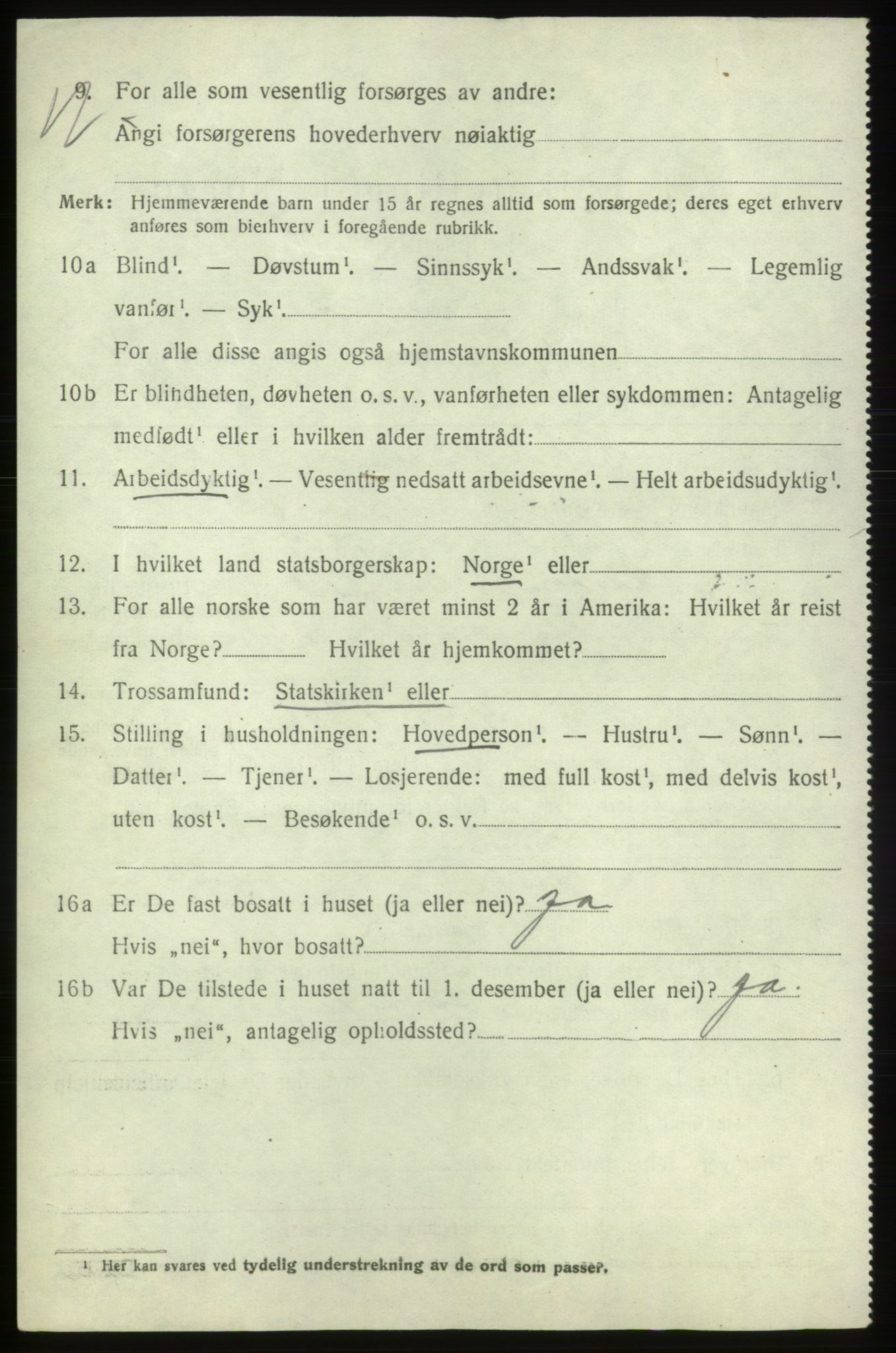 SAB, 1920 census for Valestrand, 1920, p. 812