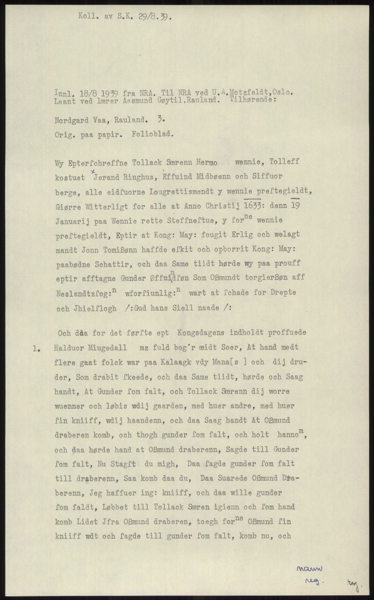 Samlinger til kildeutgivelse, Diplomavskriftsamlingen, RA/EA-4053/H/Ha, p. 3860