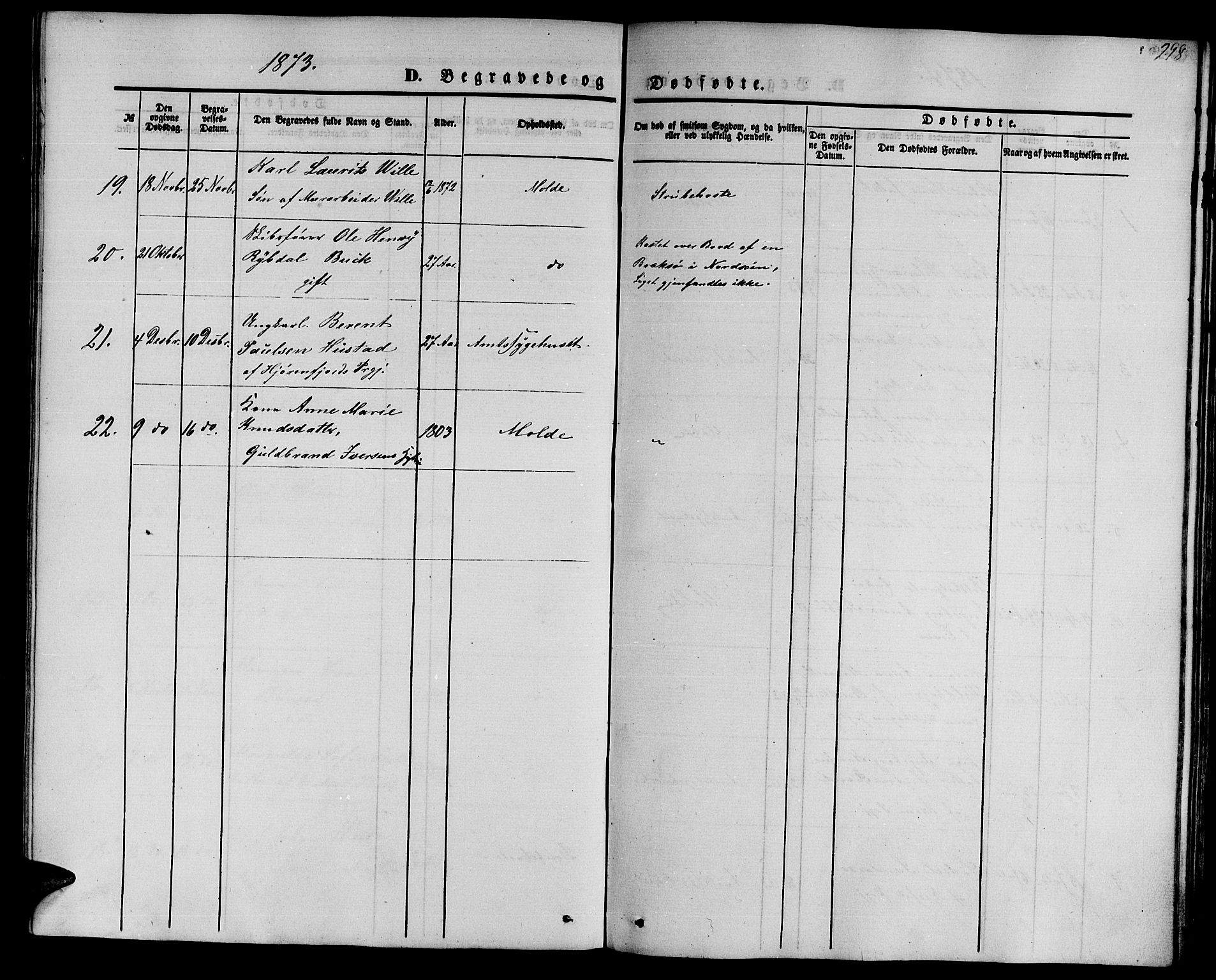 Ministerialprotokoller, klokkerbøker og fødselsregistre - Møre og Romsdal, AV/SAT-A-1454/558/L0701: Parish register (copy) no. 558C02, 1862-1879, p. 298