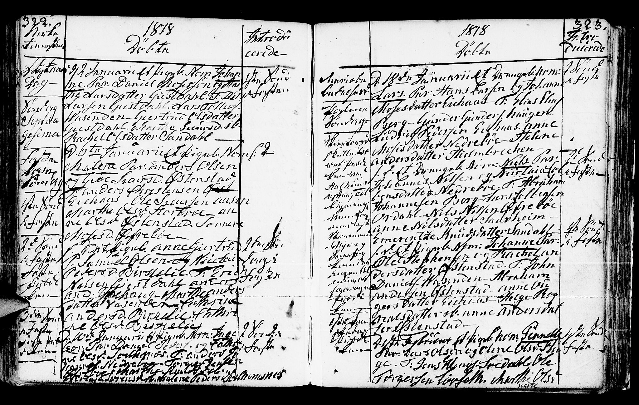 Jølster sokneprestembete, AV/SAB-A-80701/H/Haa/Haaa/L0005: Parish register (official) no. A 5, 1790-1821, p. 322-323