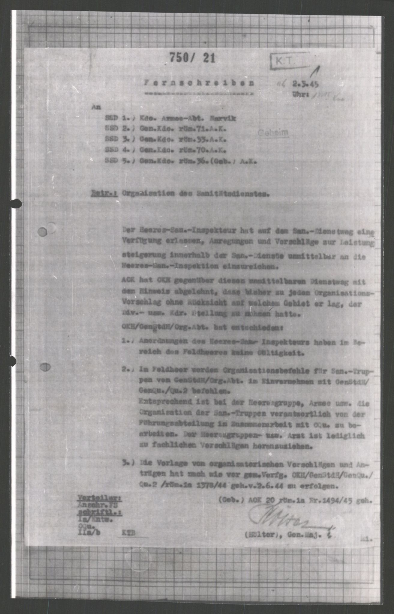 Forsvarets Overkommando. 2 kontor. Arkiv 11.4. Spredte tyske arkivsaker, AV/RA-RAFA-7031/D/Dar/Dara/L0003: Krigsdagbøker for 20. Gebirgs-Armee-Oberkommando (AOK 20), 1945, p. 395