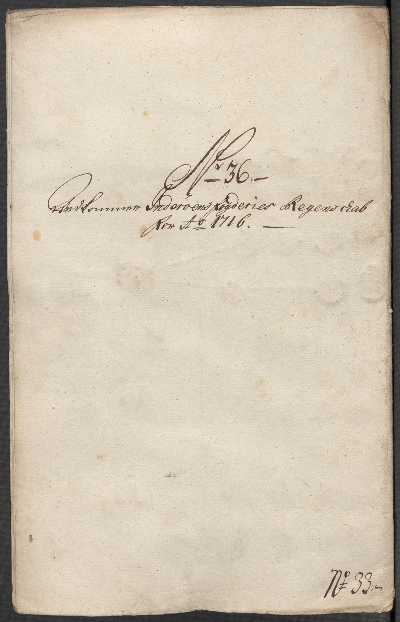 Rentekammeret inntil 1814, Reviderte regnskaper, Fogderegnskap, RA/EA-4092/R63/L4324: Fogderegnskap Inderøy, 1716, p. 289