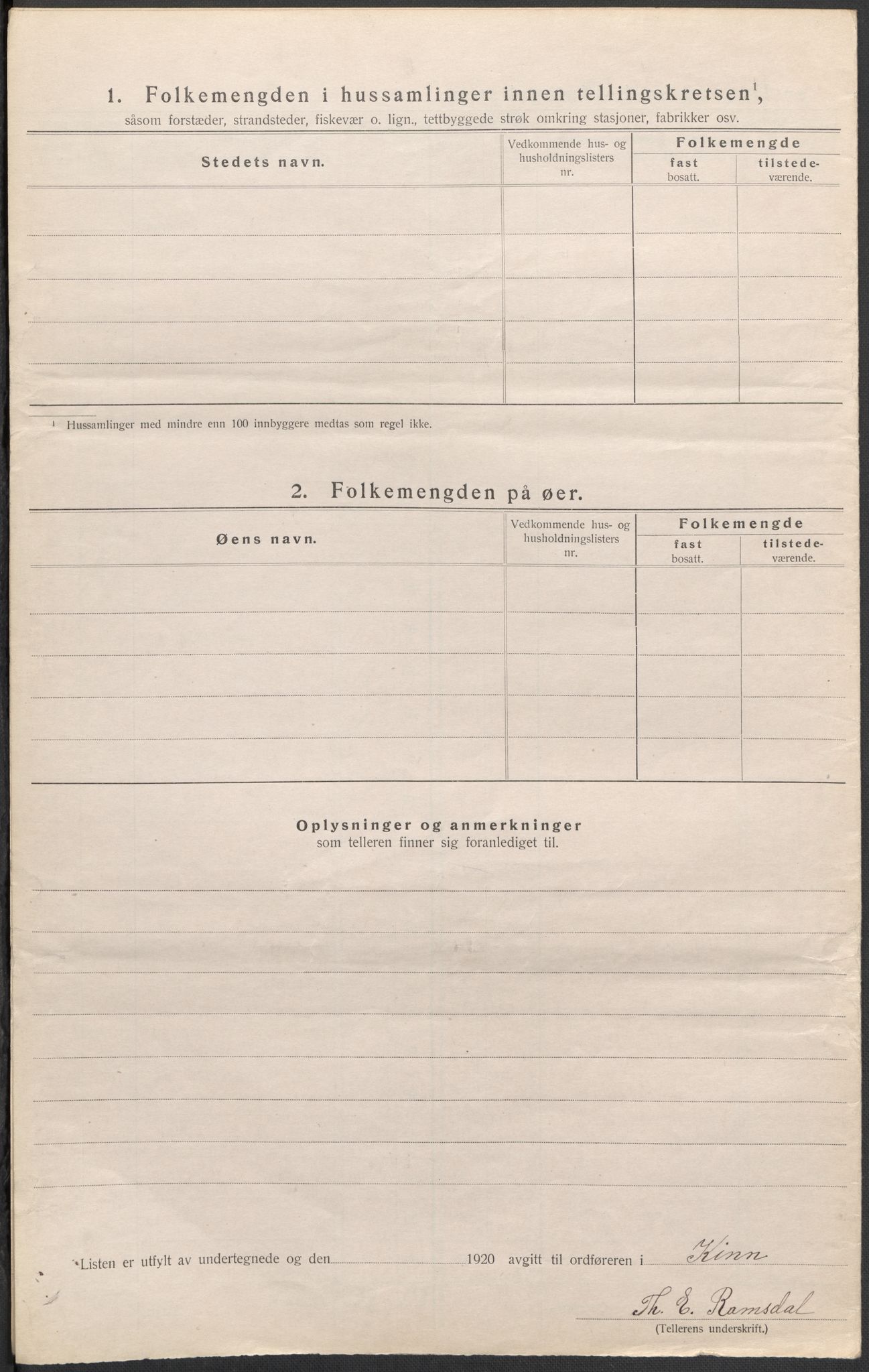 SAB, 1920 census for Kinn, 1920, p. 73