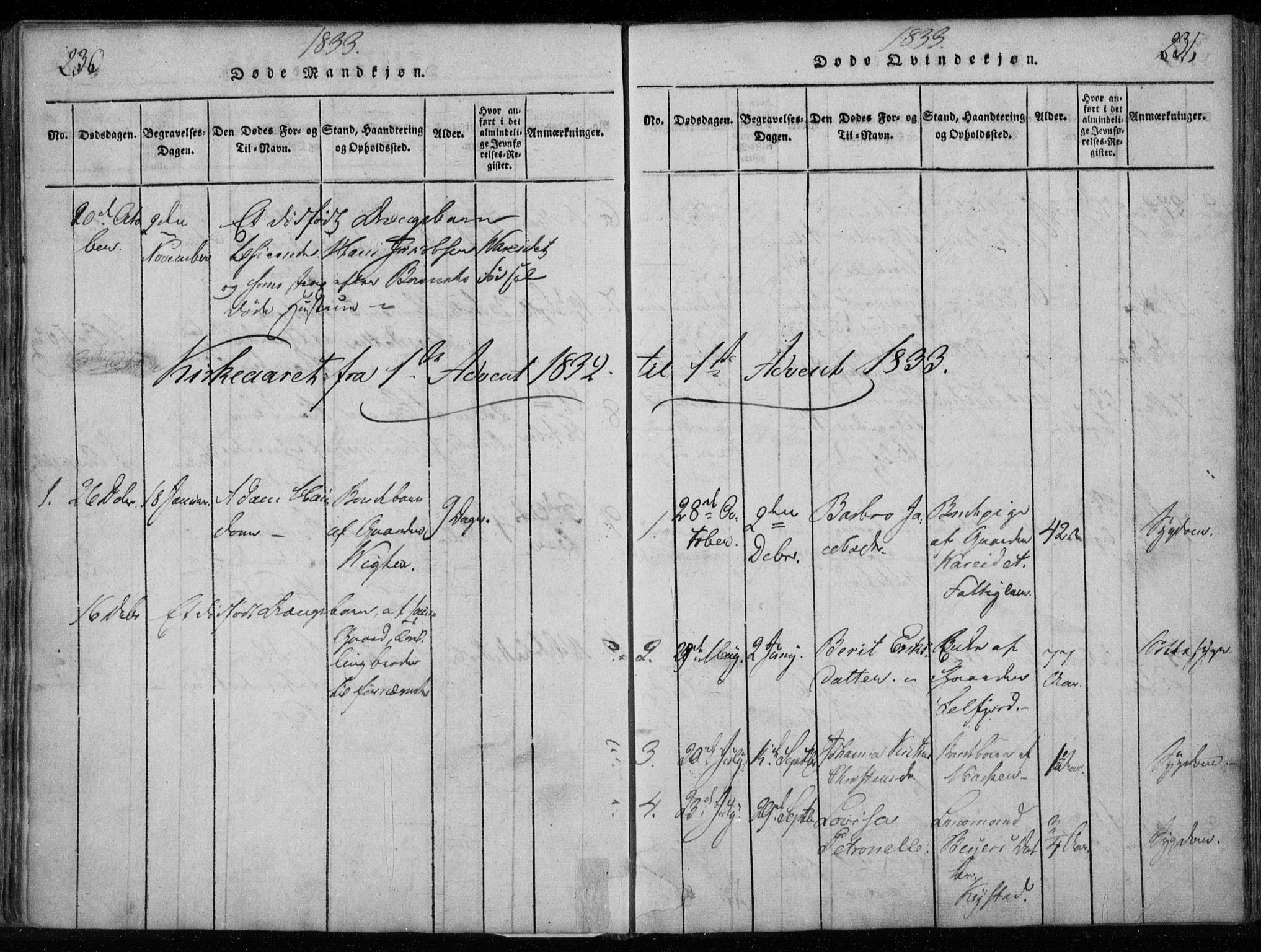 Ministerialprotokoller, klokkerbøker og fødselsregistre - Nordland, AV/SAT-A-1459/885/L1201: Parish register (official) no. 885A02, 1820-1837, p. 230-231