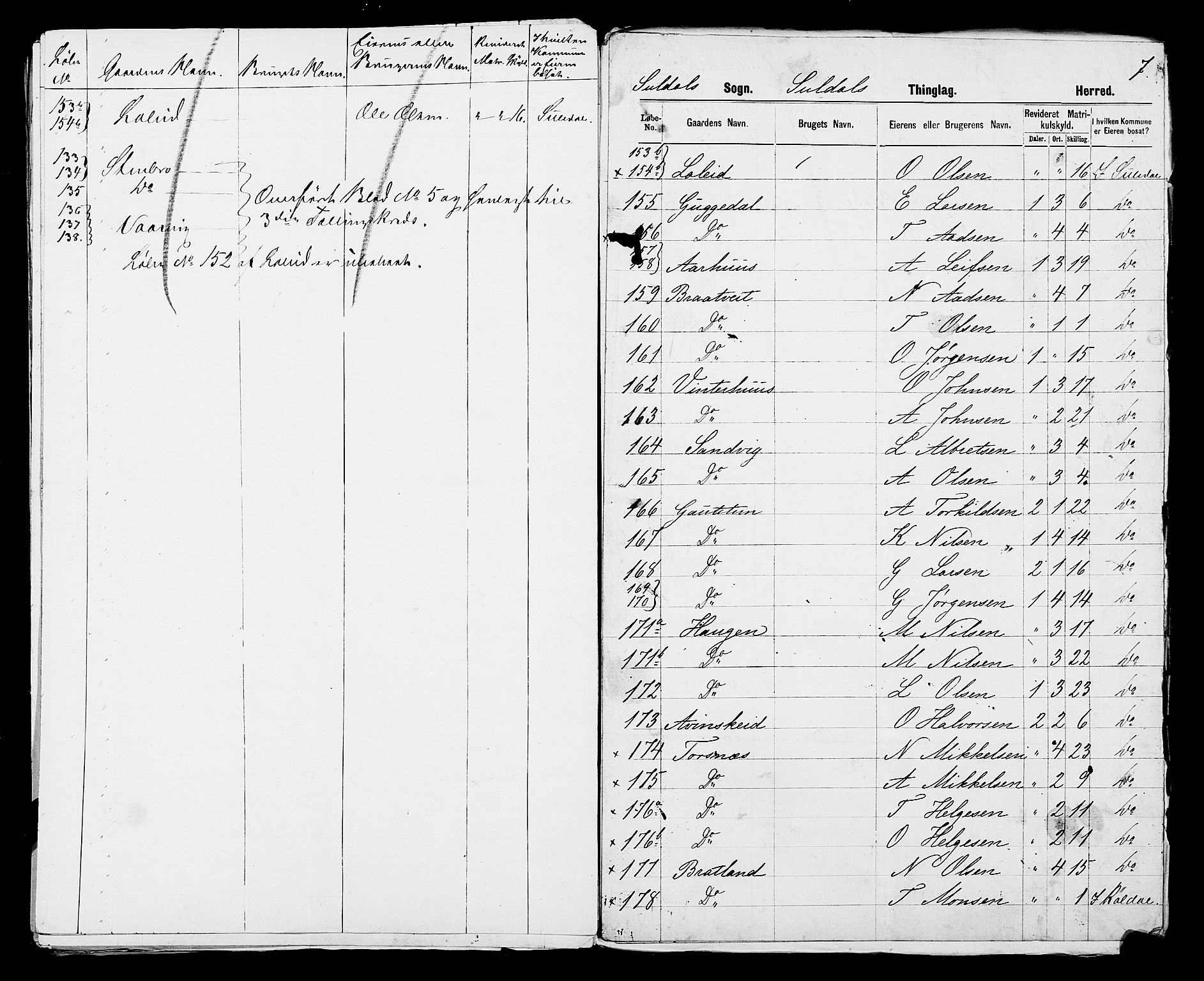 SAST, 1875 census for 1134P Suldal, 1875, p. 28