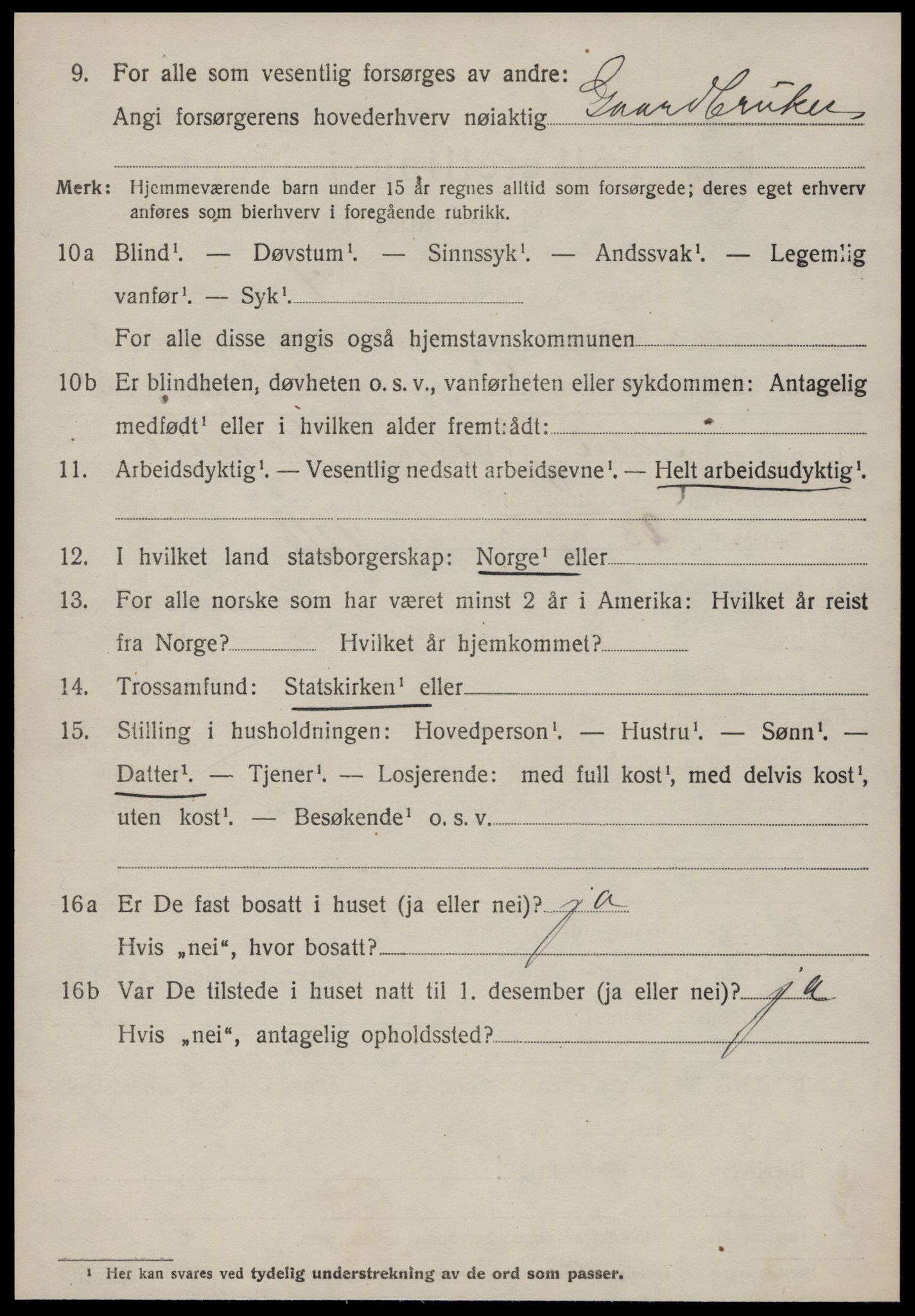 SAT, 1920 census for Surnadal, 1920, p. 4282