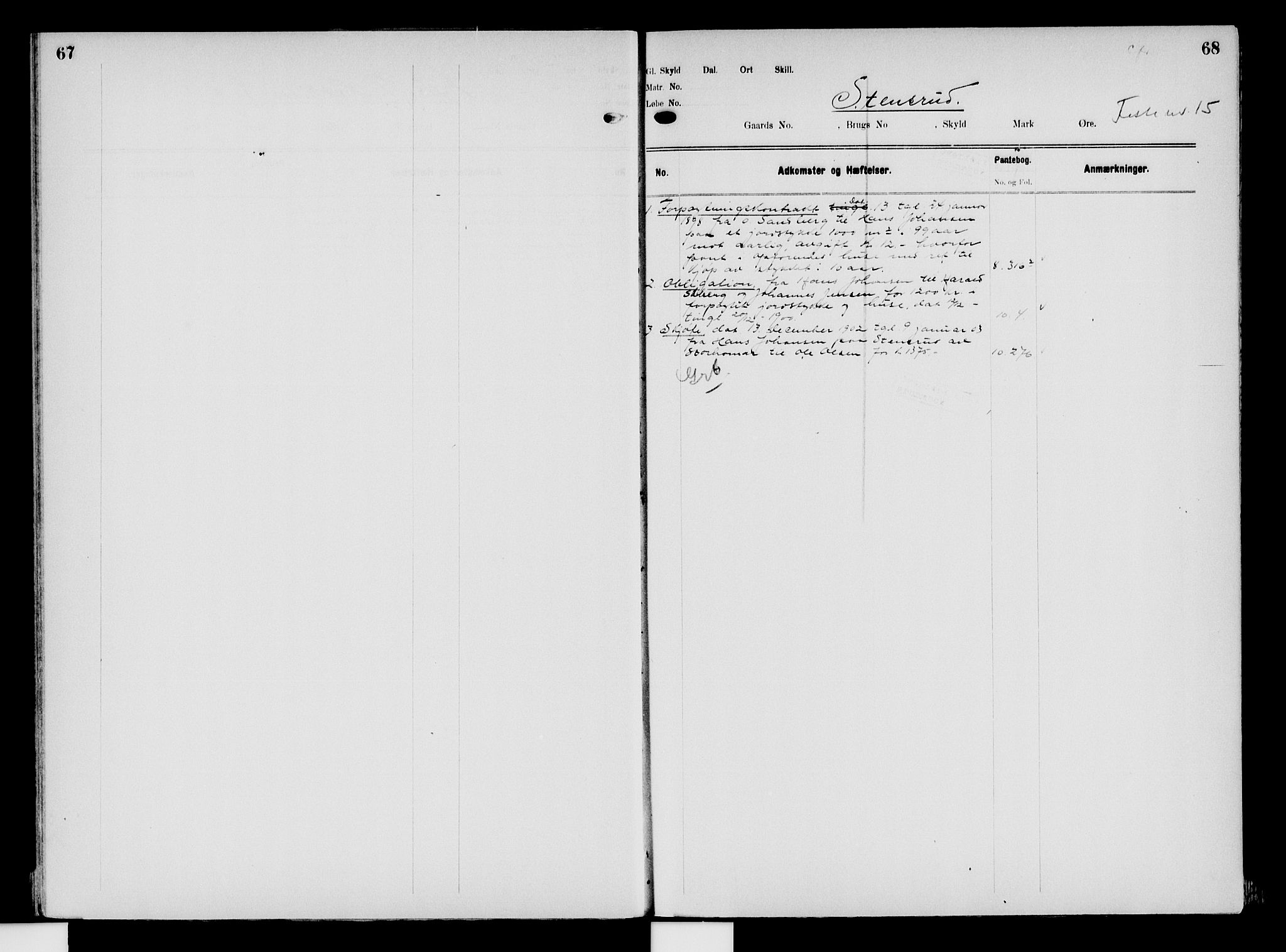 Nord-Hedmark sorenskriveri, SAH/TING-012/H/Ha/Had/Hade/L0008: Mortgage register no. 4.8, 1923-1940, p. 67-68