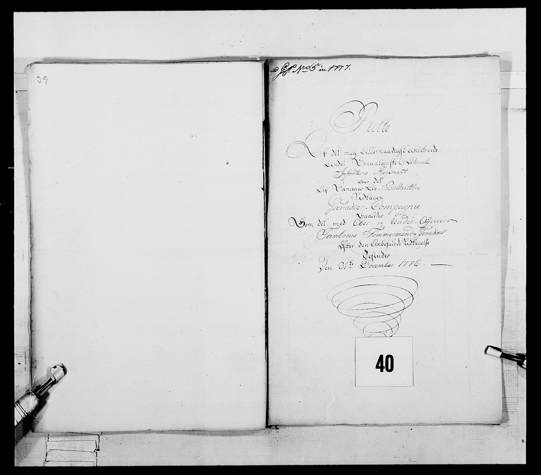 Generalitets- og kommissariatskollegiet, Det kongelige norske kommissariatskollegium, AV/RA-EA-5420/E/Eh/L0054: 2. Smålenske nasjonale infanteriregiment, 1769-1776, p. 456