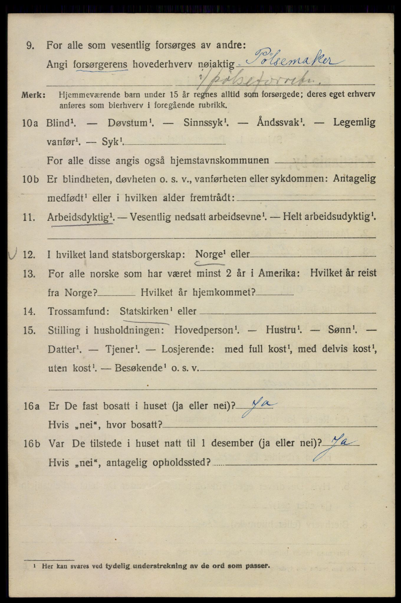 SAO, 1920 census for Kristiania, 1920, p. 267052