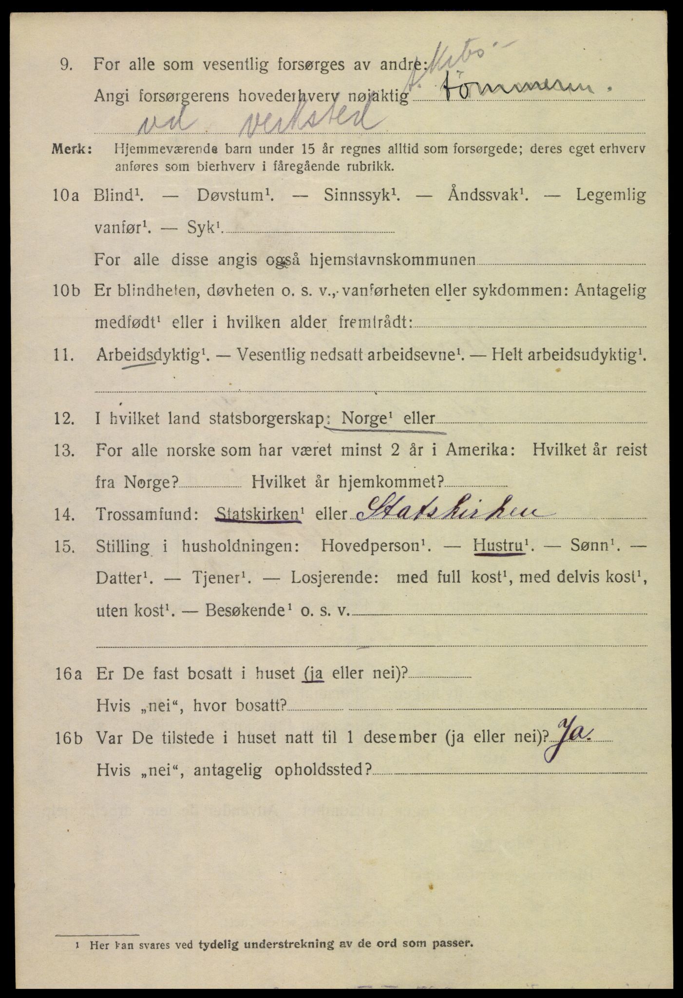 SAK, 1920 census for Kristiansand, 1920, p. 20544