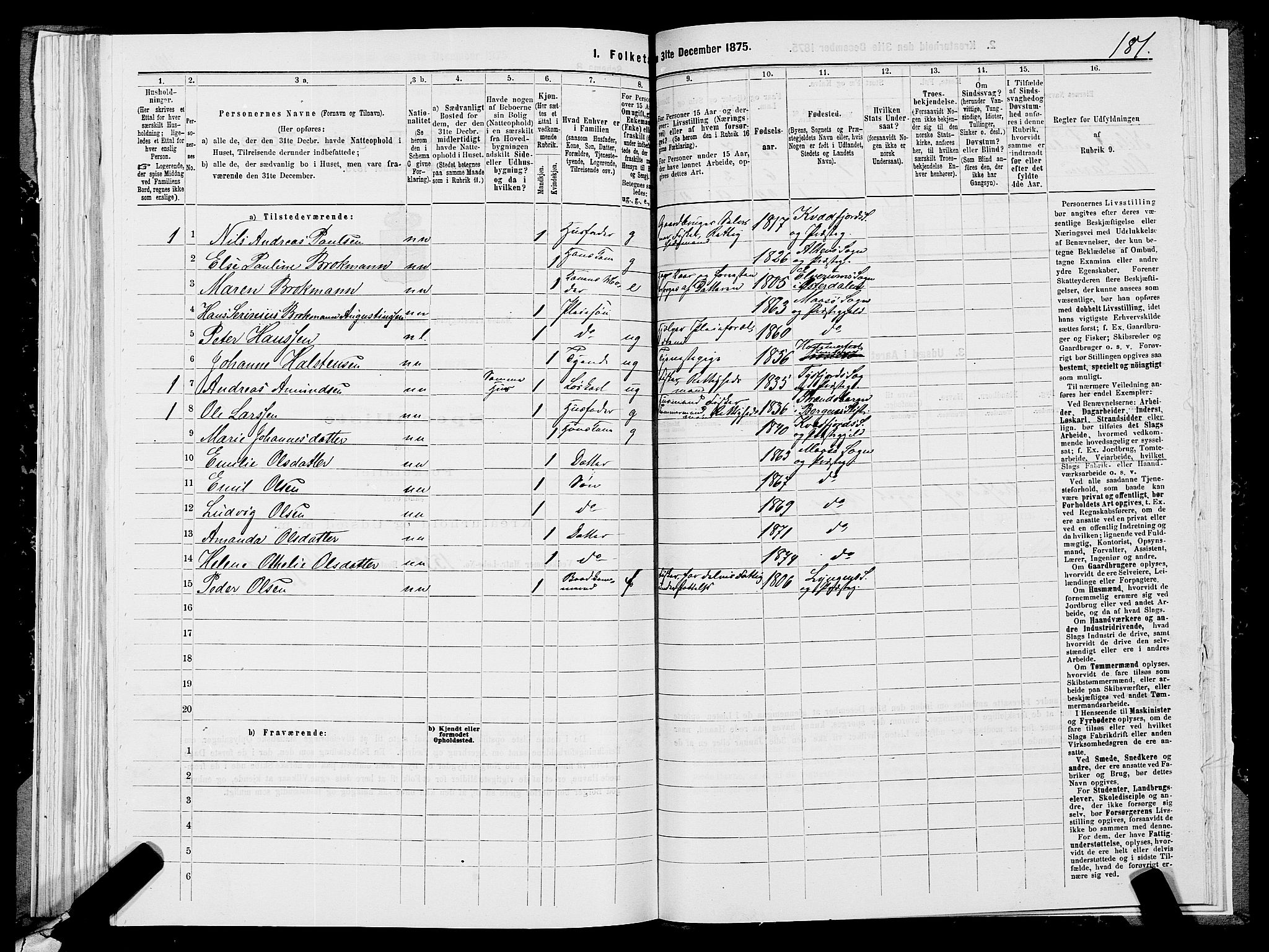 SATØ, 1875 census for 2018P Måsøy, 1875, p. 1181