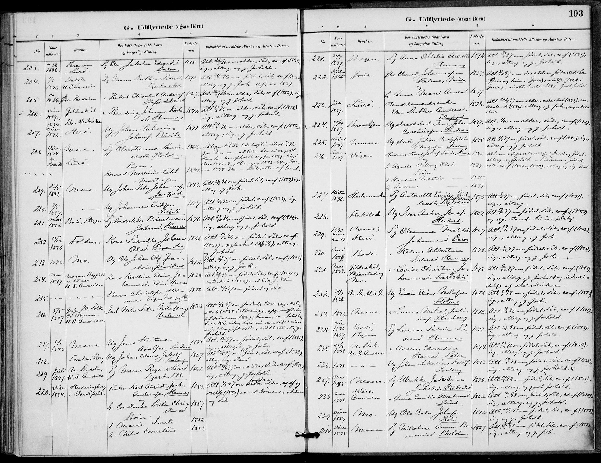 Ministerialprotokoller, klokkerbøker og fødselsregistre - Nordland, SAT/A-1459/825/L0362: Parish register (official) no. 825A16, 1886-1908, p. 193