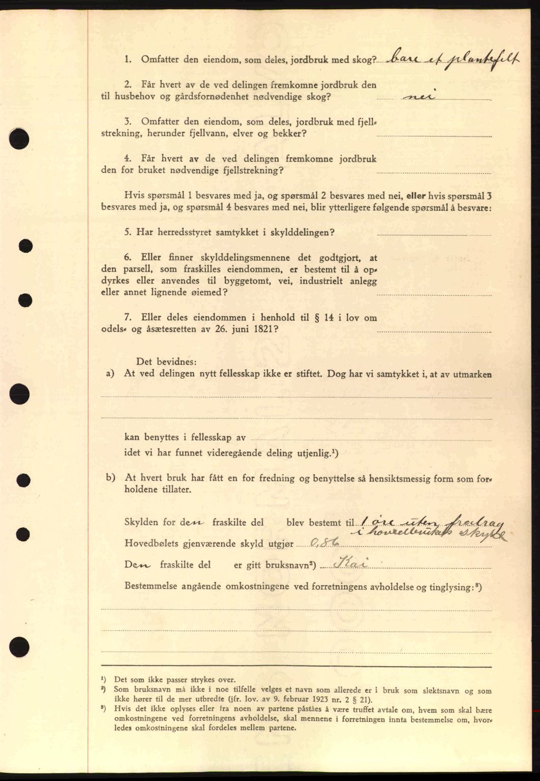 Nordre Sunnmøre sorenskriveri, AV/SAT-A-0006/1/2/2C/2Ca: Mortgage book no. A17, 1943-1944, Diary no: : 1697/1943