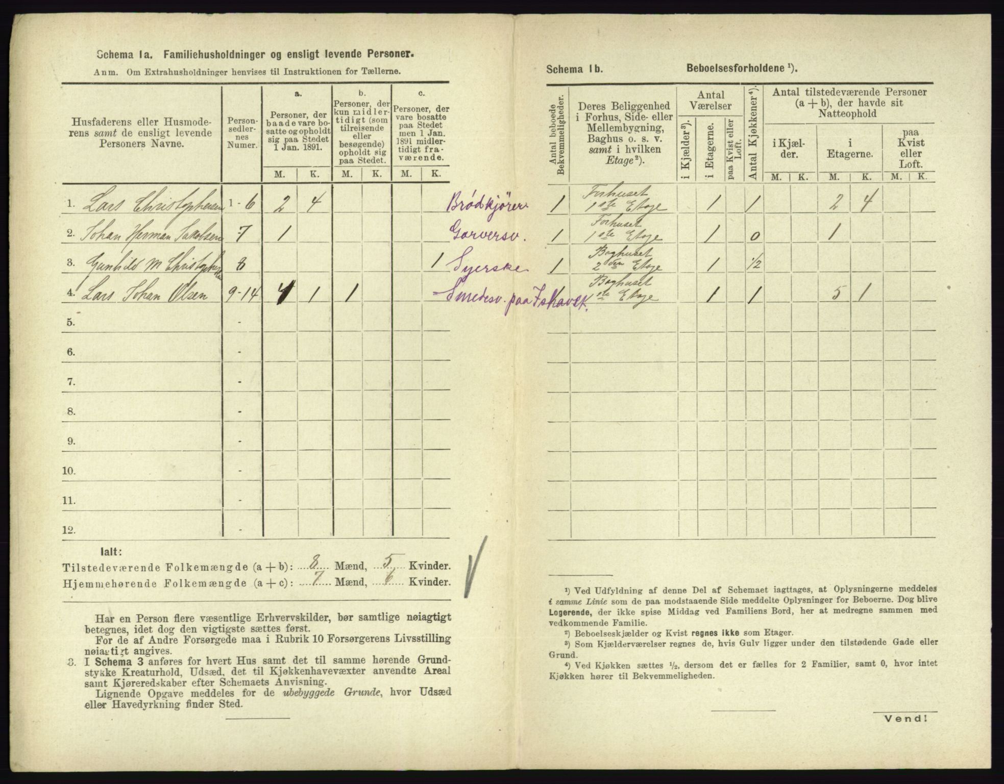 RA, 1891 census for 0705 Tønsberg, 1891, p. 1011