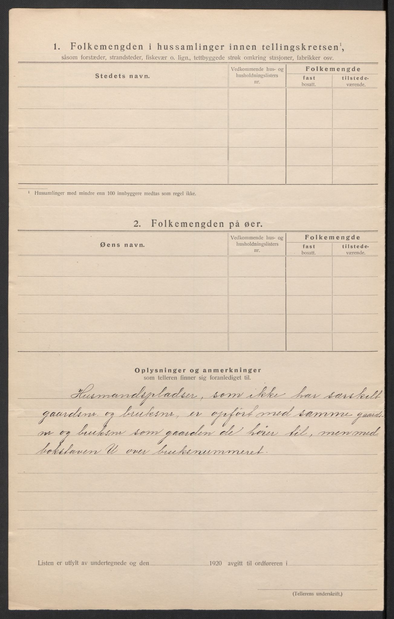 SAH, 1920 census for Nordre Land, 1920, p. 25