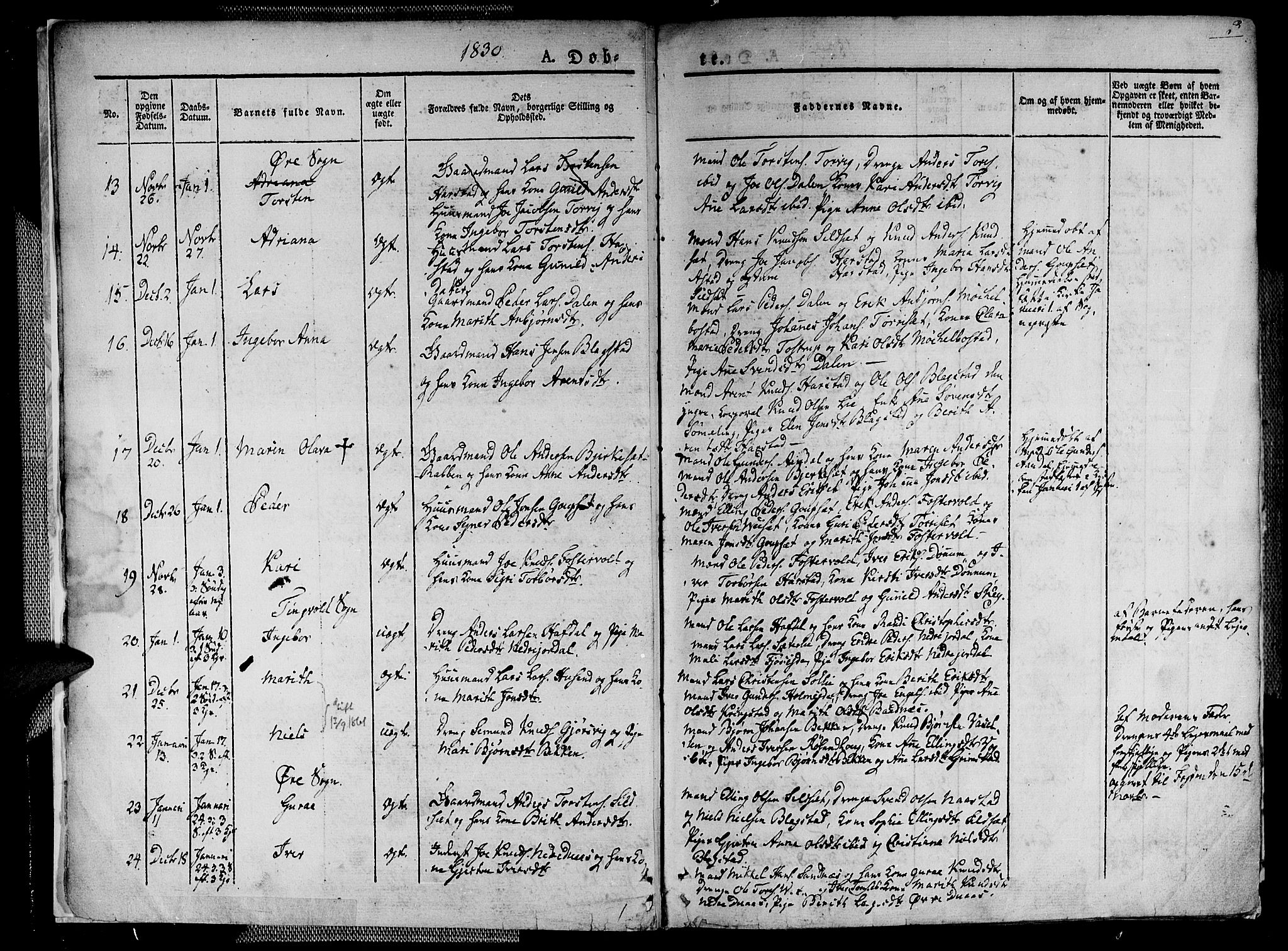 Ministerialprotokoller, klokkerbøker og fødselsregistre - Møre og Romsdal, AV/SAT-A-1454/586/L0983: Parish register (official) no. 586A09, 1829-1843, p. 3