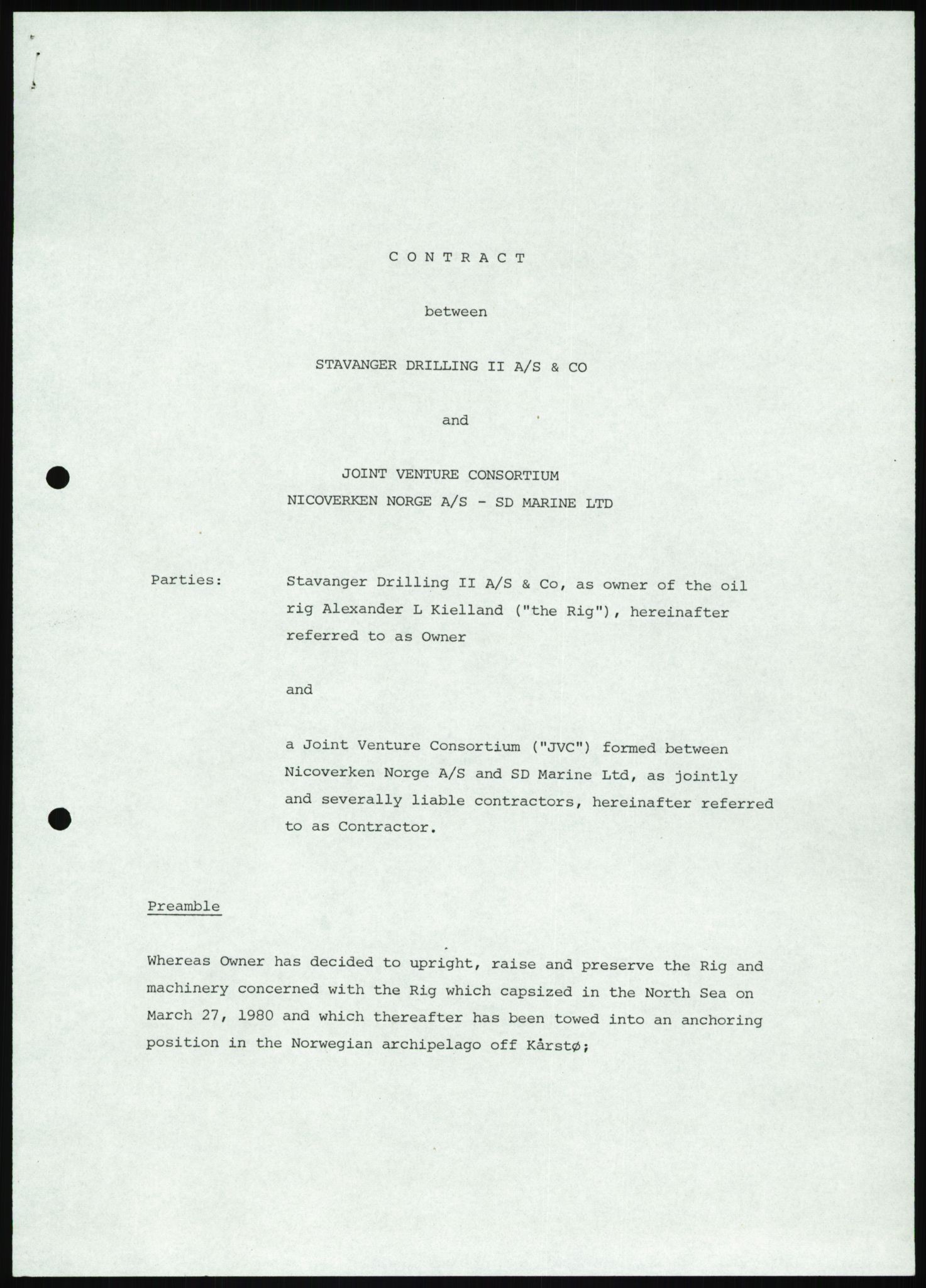 Pa 1503 - Stavanger Drilling AS, AV/SAST-A-101906/D/L0006: Korrespondanse og saksdokumenter, 1974-1984, p. 197