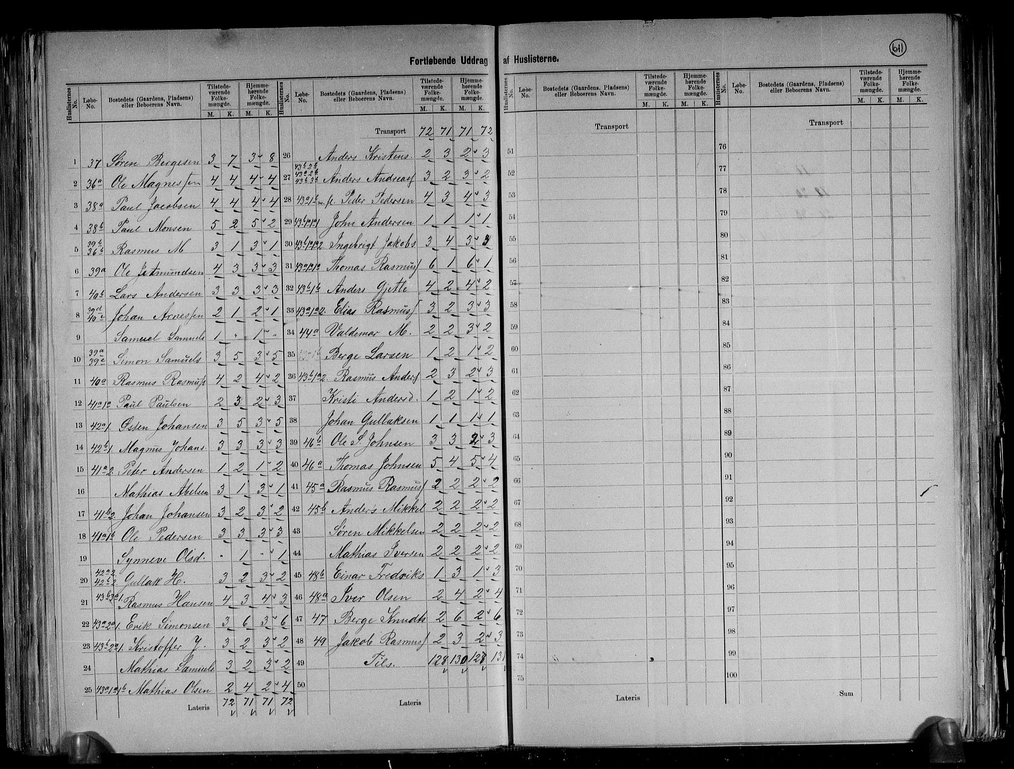 RA, 1891 census for 1441 Selje, 1891, p. 9