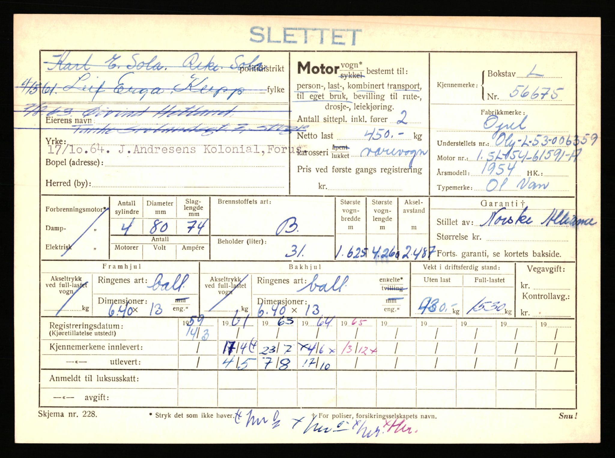 Stavanger trafikkstasjon, AV/SAST-A-101942/0/F/L0056: L-56500 - L-57199, 1930-1971, p. 530