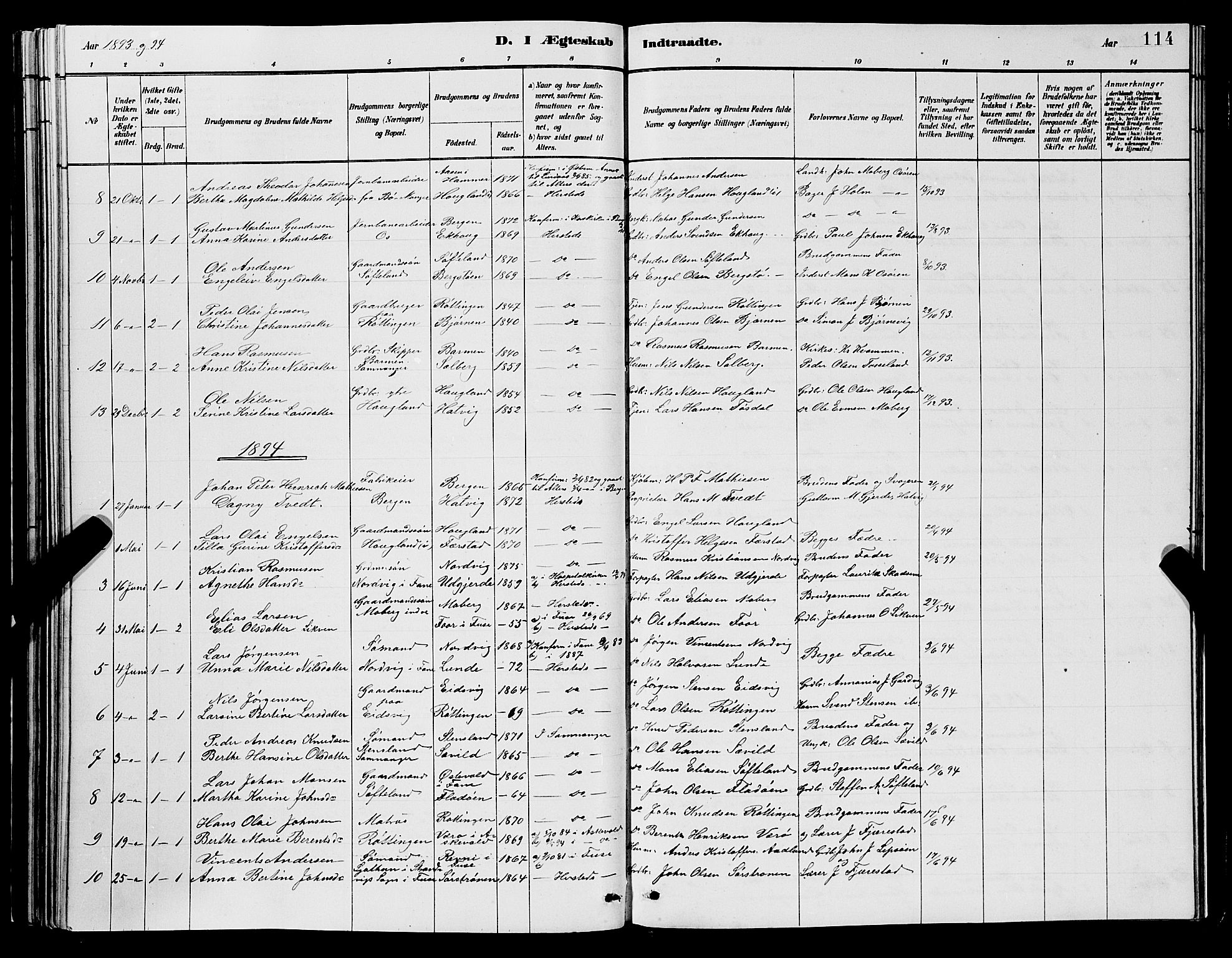 Os sokneprestembete, SAB/A-99929: Parish register (copy) no. A 2, 1880-1896, p. 114