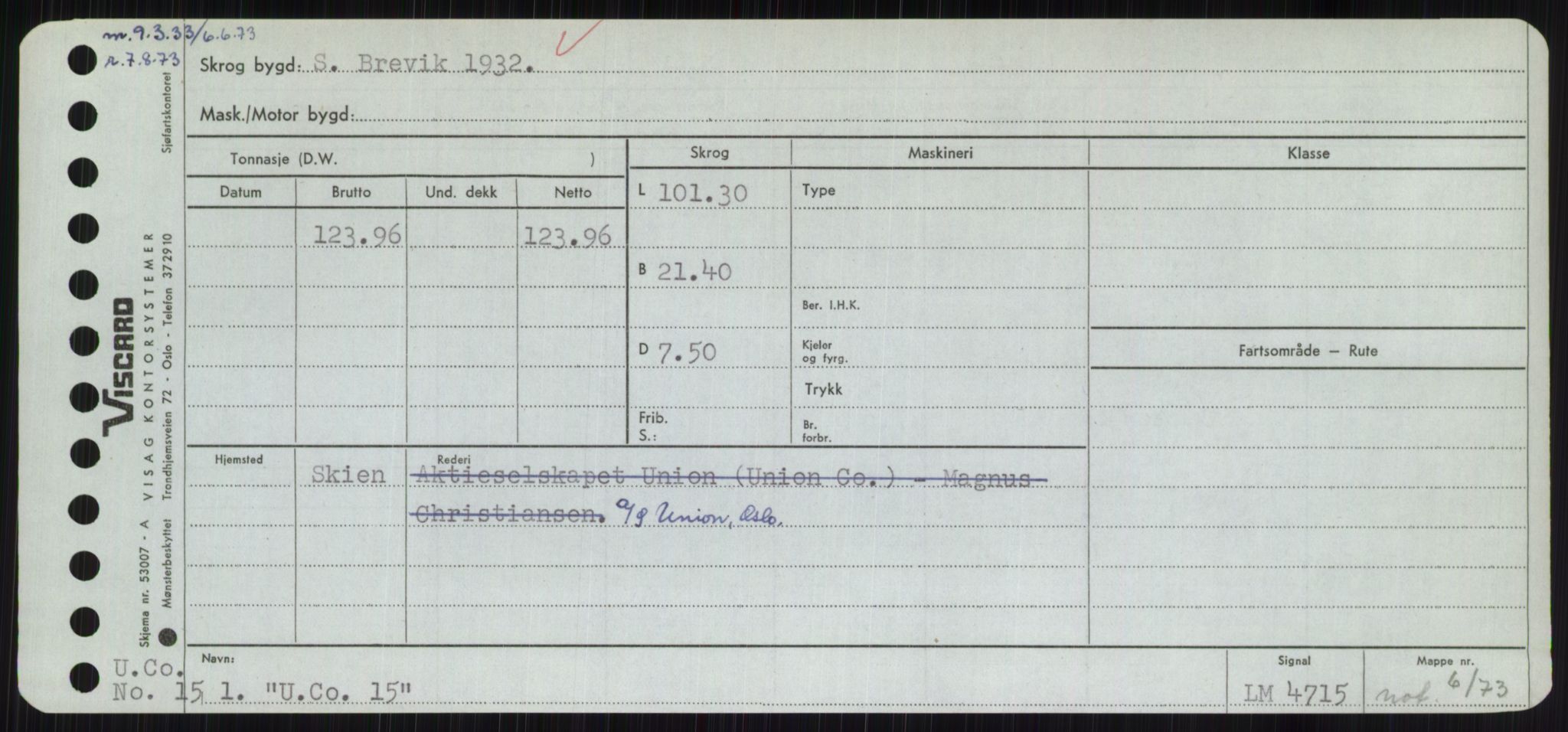 Sjøfartsdirektoratet med forløpere, Skipsmålingen, AV/RA-S-1627/H/Hc/L0001: Lektere, A-Y, p. 579