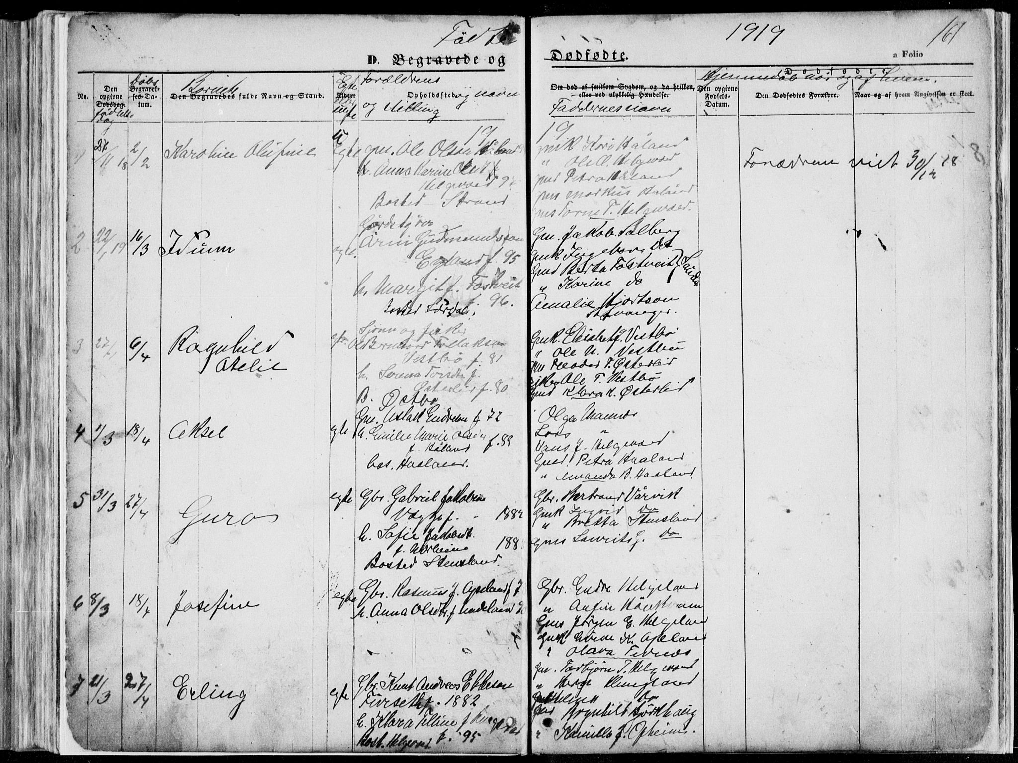Vikedal sokneprestkontor, SAST/A-101840/01/V: Parish register (copy) no. B 10, 1864-1926, p. 161