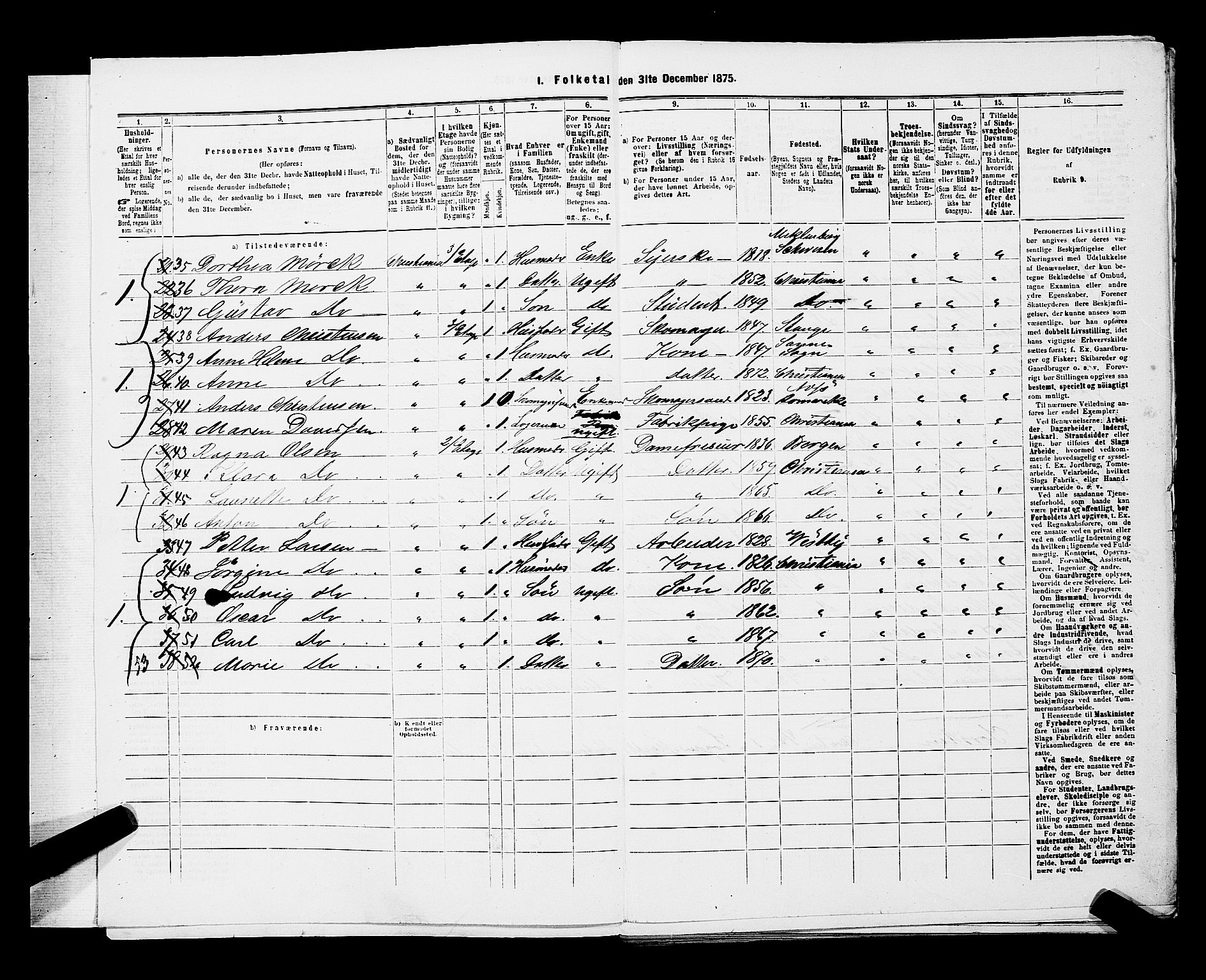 RA, 1875 census for 0301 Kristiania, 1875, p. 4777