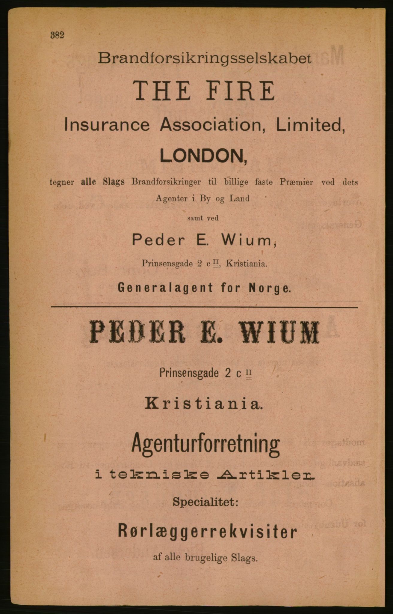 Kristiania/Oslo adressebok, PUBL/-, 1888, p. 382