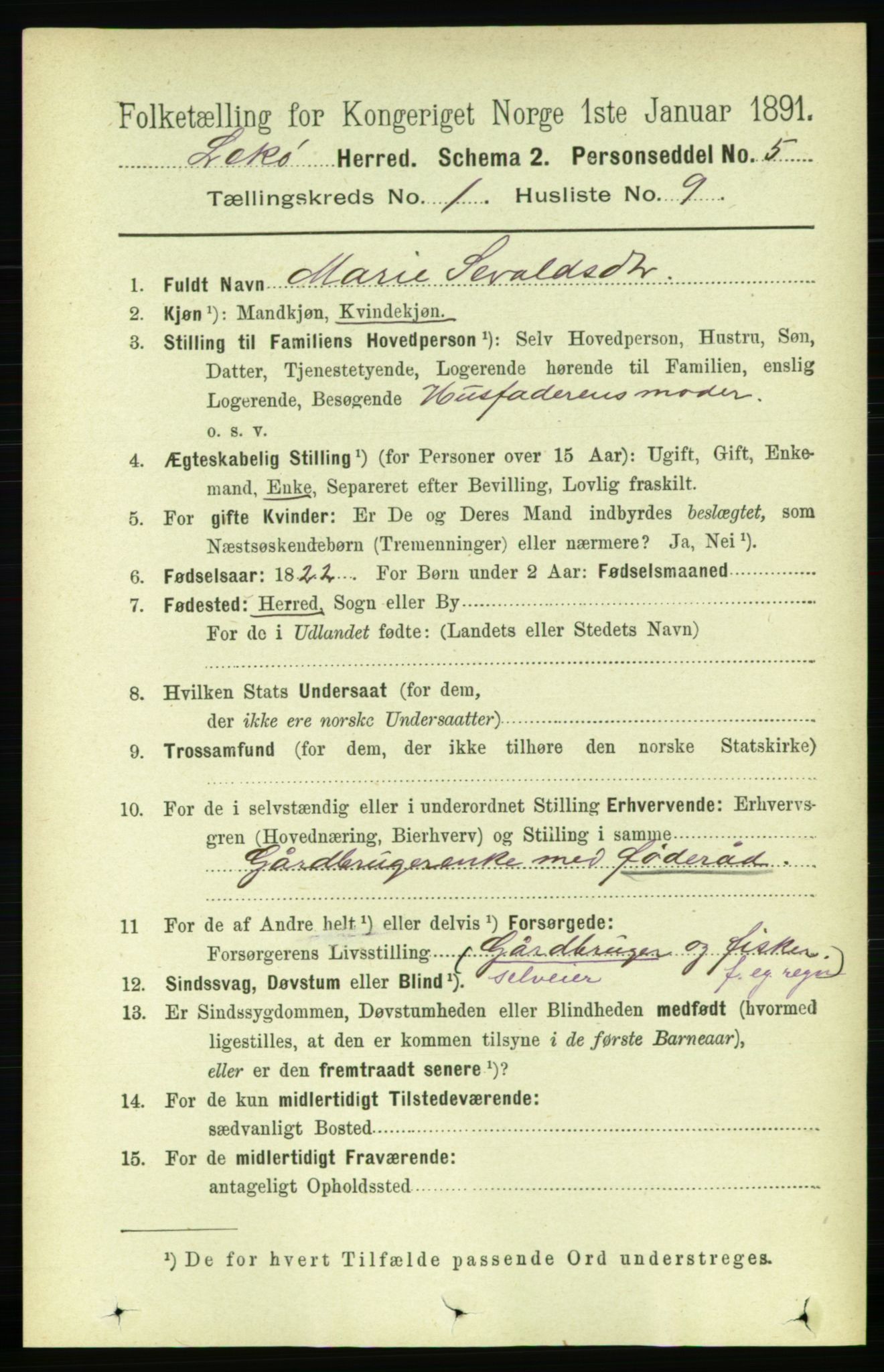 RA, 1891 census for 1755 Leka, 1891, p. 187