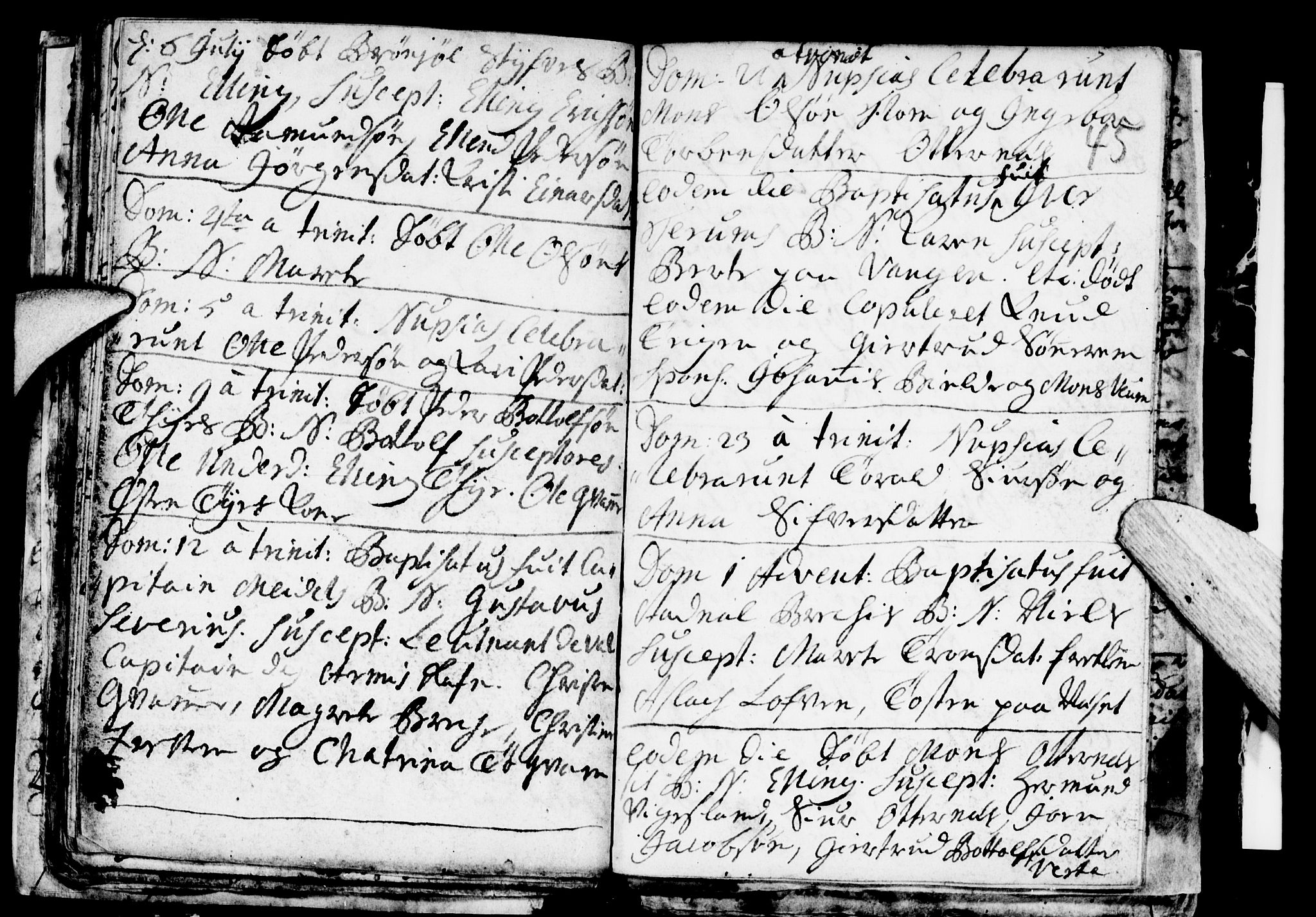 Aurland sokneprestembete, SAB/A-99937/H/Ha/Haa/L0001: Parish register (official) no. A 1, 1716-1734, p. 45