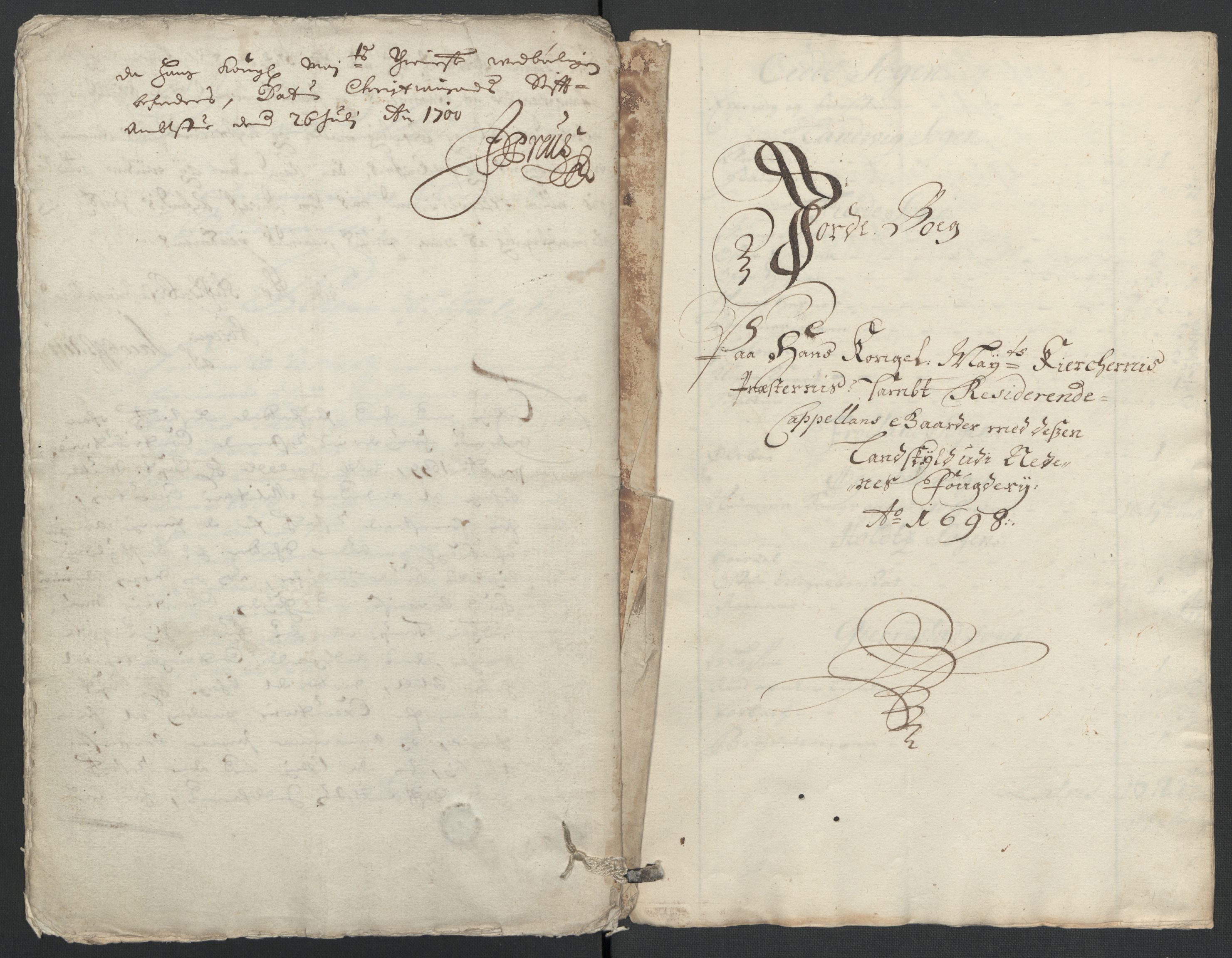 Rentekammeret inntil 1814, Reviderte regnskaper, Fogderegnskap, RA/EA-4092/R39/L2314: Fogderegnskap Nedenes, 1698-1699, p. 21