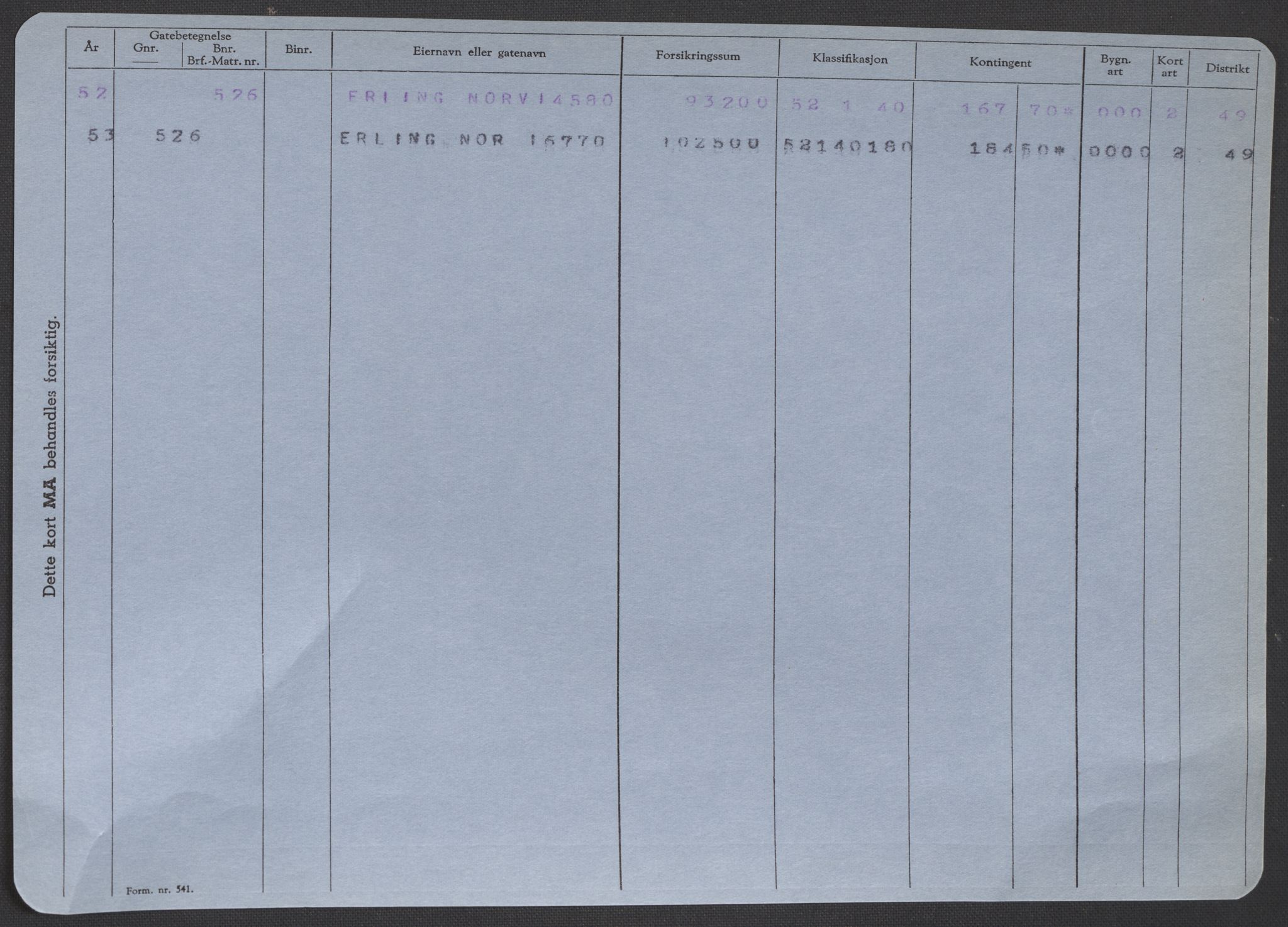 Norges Brannkasse, AV/RA-S-1549/E/Eu/L0008: Branntakster for Vadsø, 1893-1957, p. 466