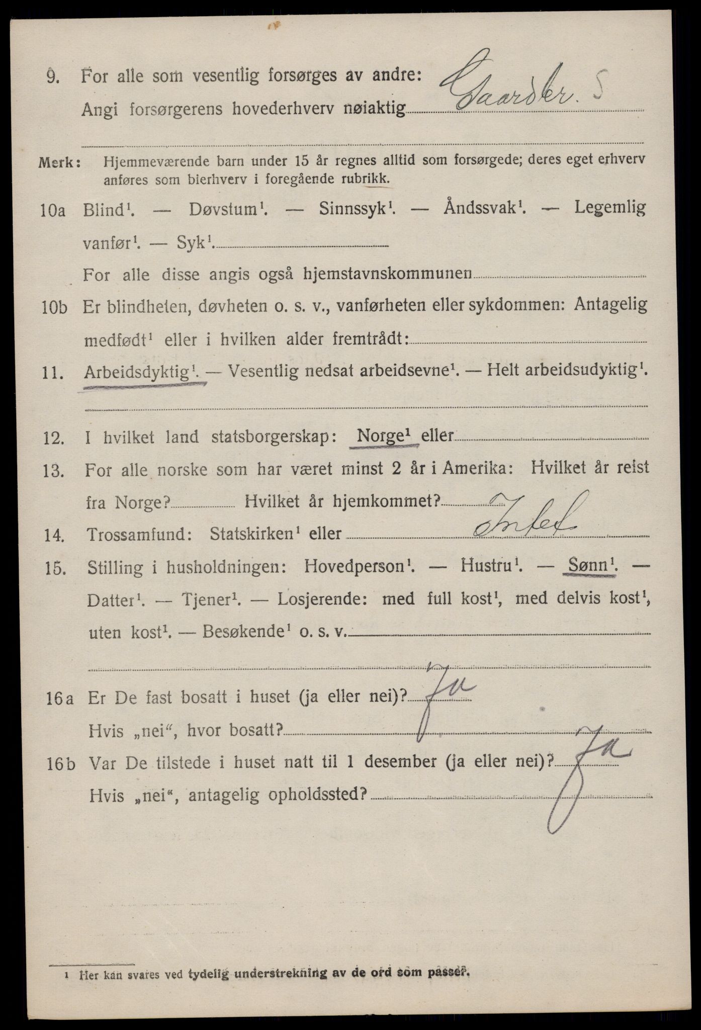 SAKO, 1920 census for Hjartdal, 1920, p. 2229